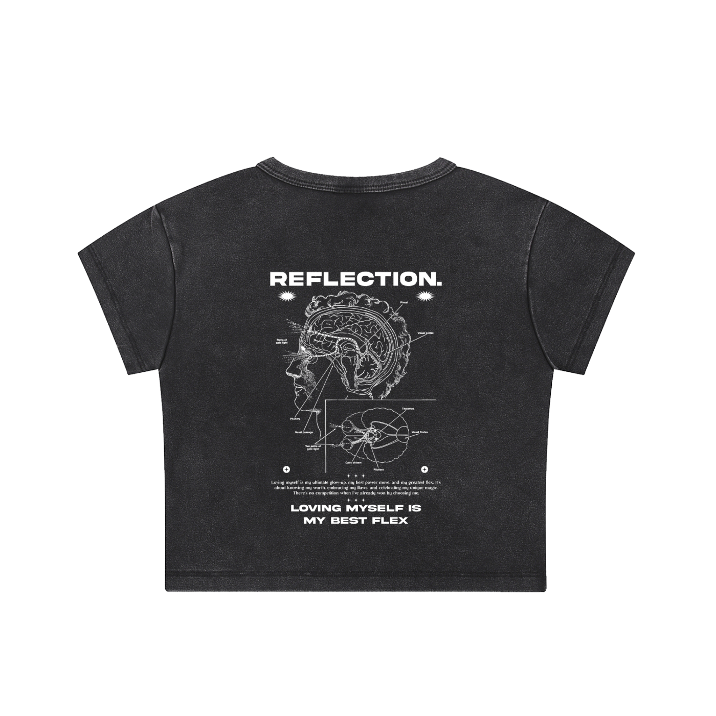 Reflection Snow Washed Crop Top