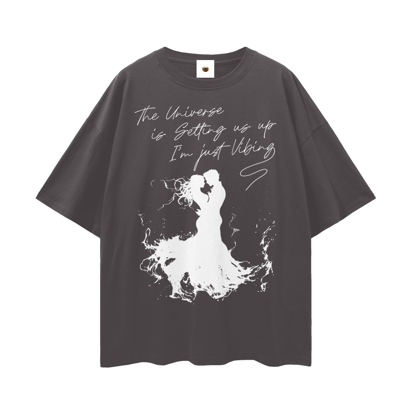 The Universe Is Getting Up Streetwear Loose Drop Shoulder T-Shirt