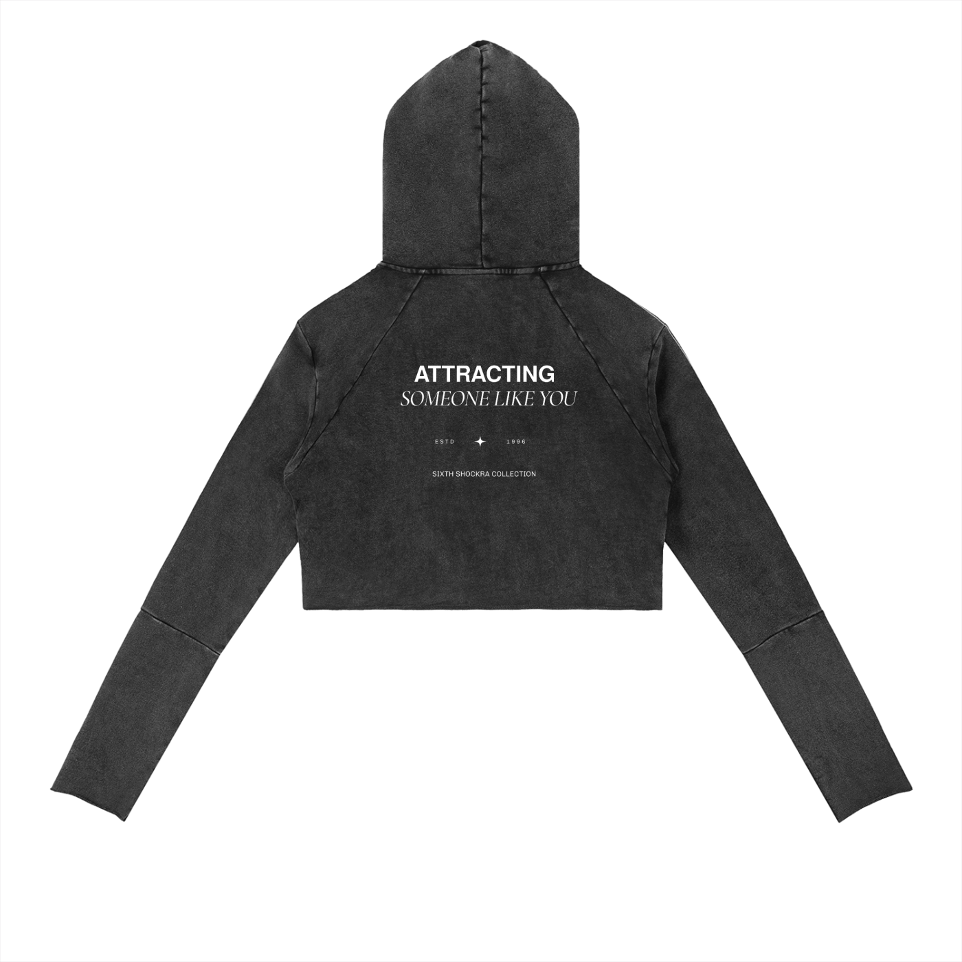Attracting Someone Like You Vintage Washed Raw Edge Hoodie