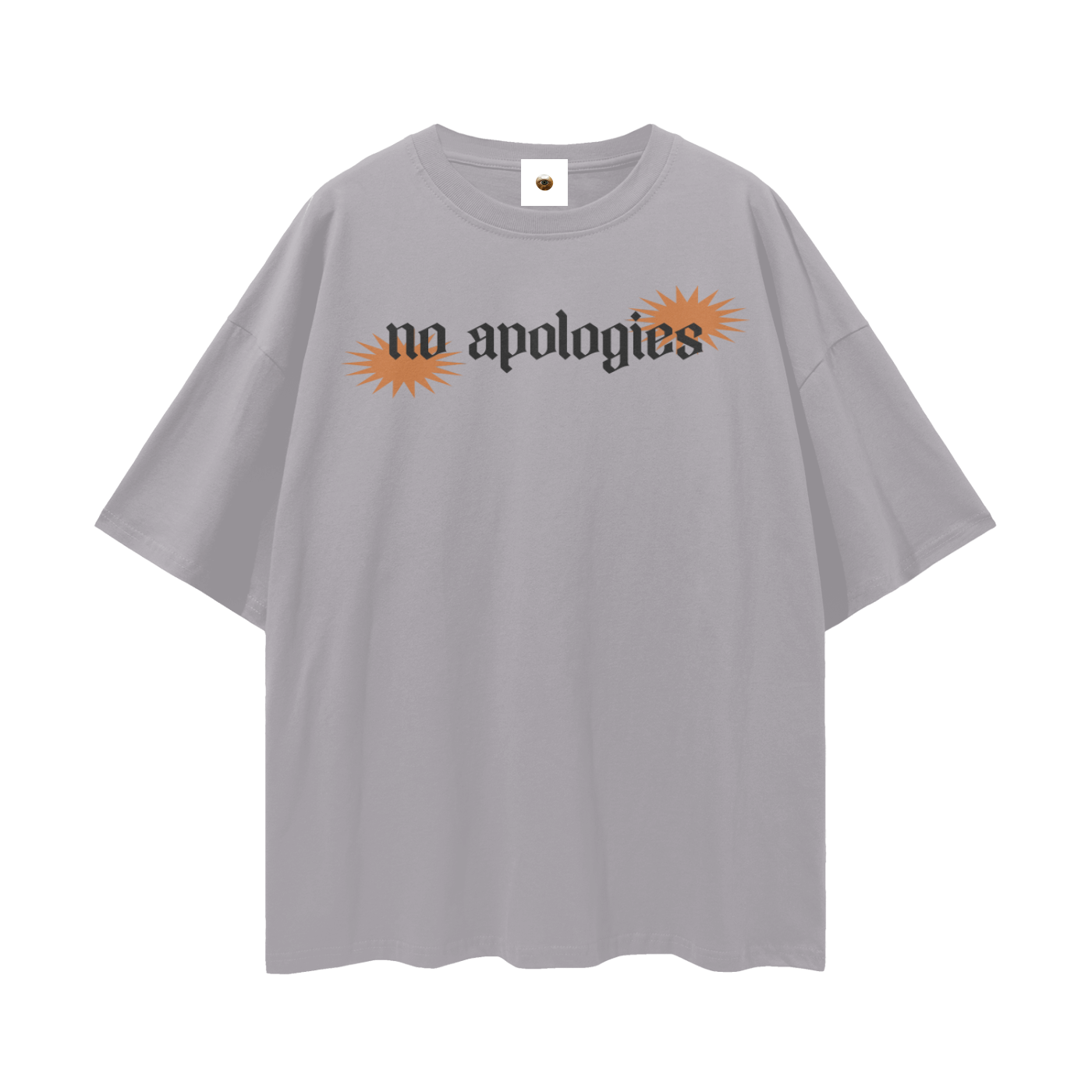 No Apologies Streetwear Loose Drop Shoulder T-Shirt