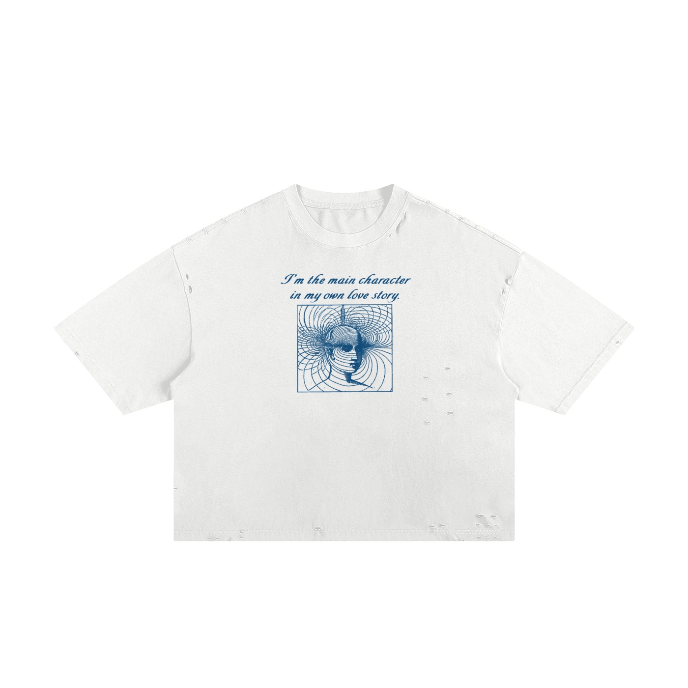 I’m the main character in my own love story Unisex Cropped Boxy Tee