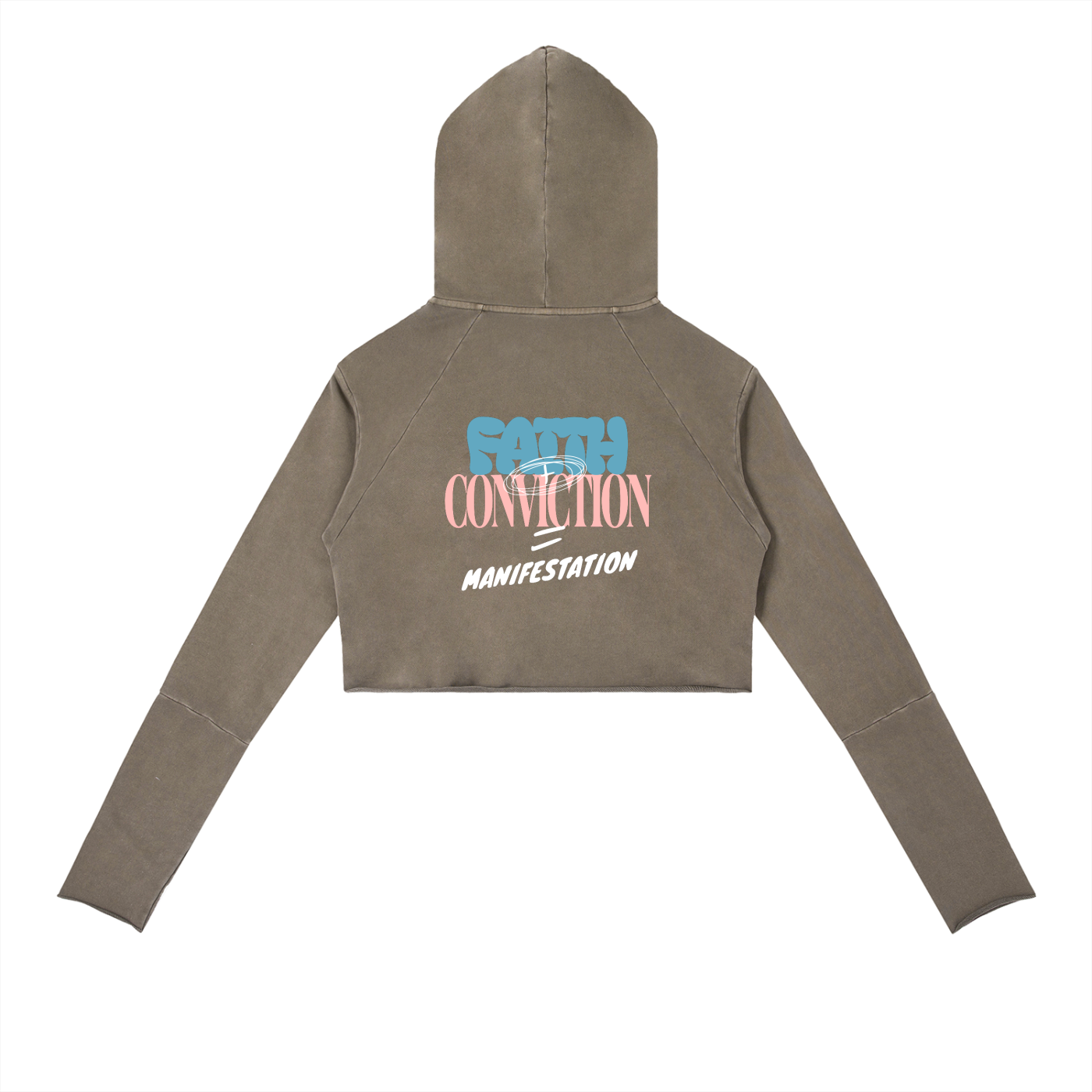 Faith Plus Conviction 2 Vintage Washed Raw Edge Hoodie