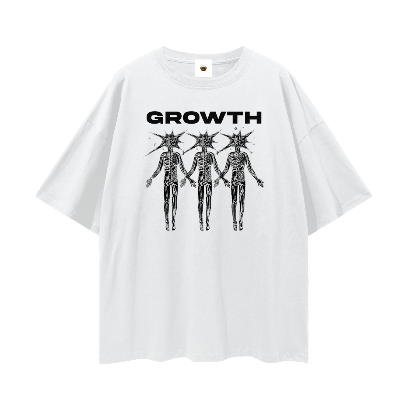 Growth Streetwear Loose Drop Shoulder T-Shirt
