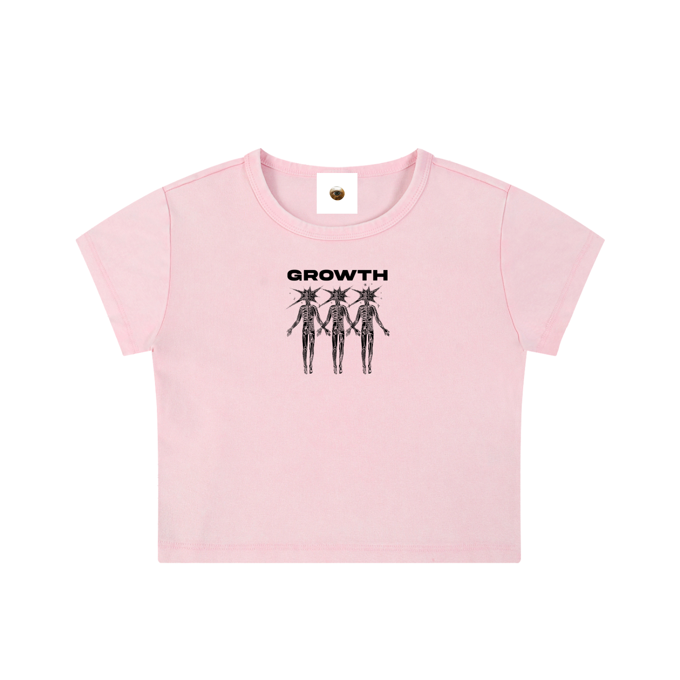 Growth Snow Washed Crop Top