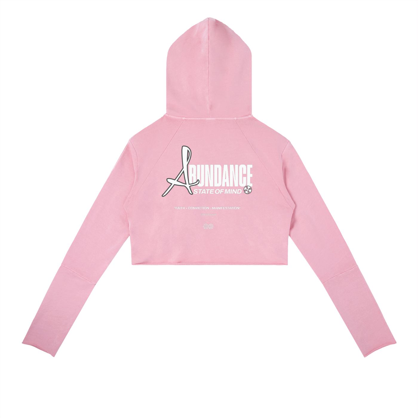 Abundance State of Mind Vintage Washed Raw Edge Hoodie