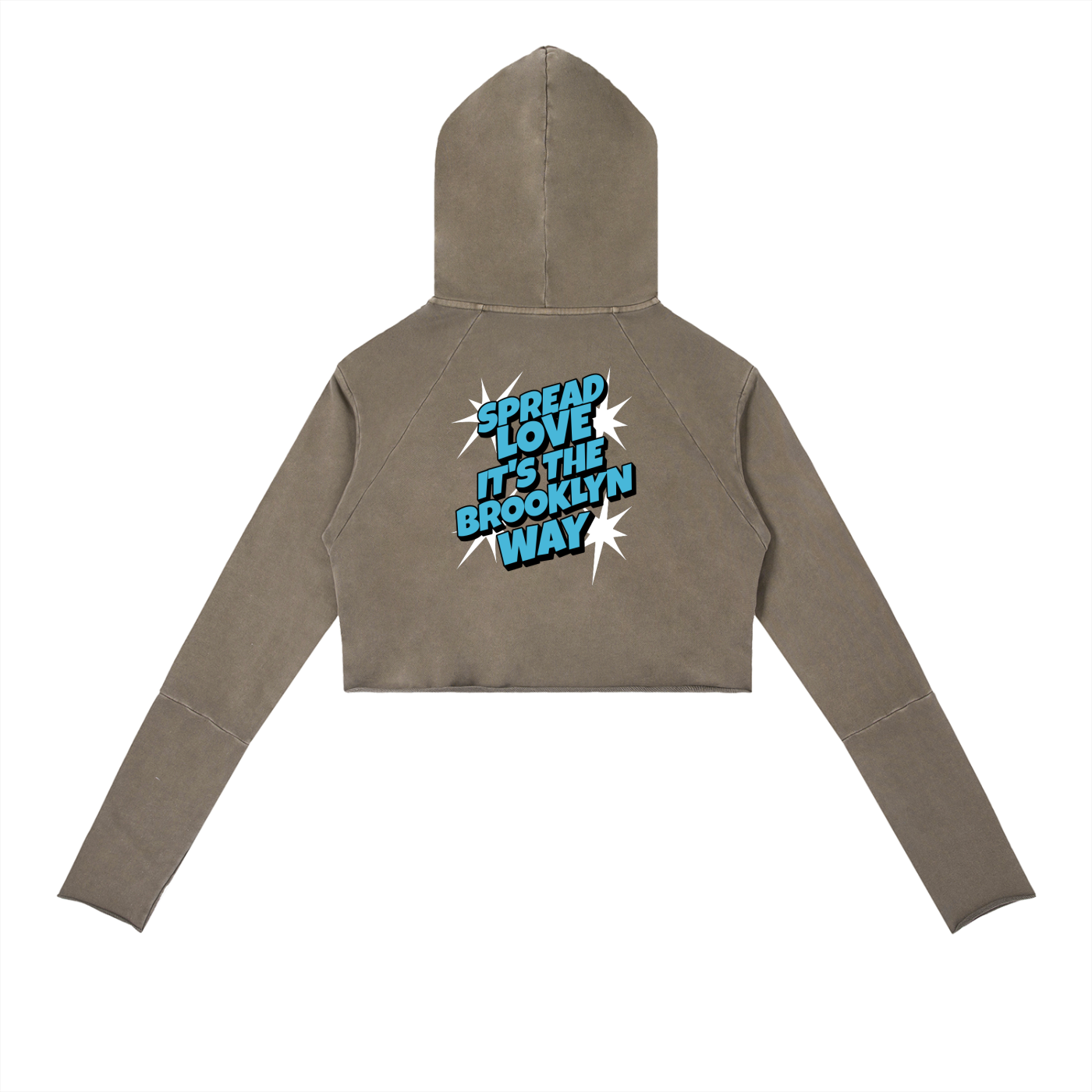 Spread Love Vintage Washed Raw Edge Hoodie