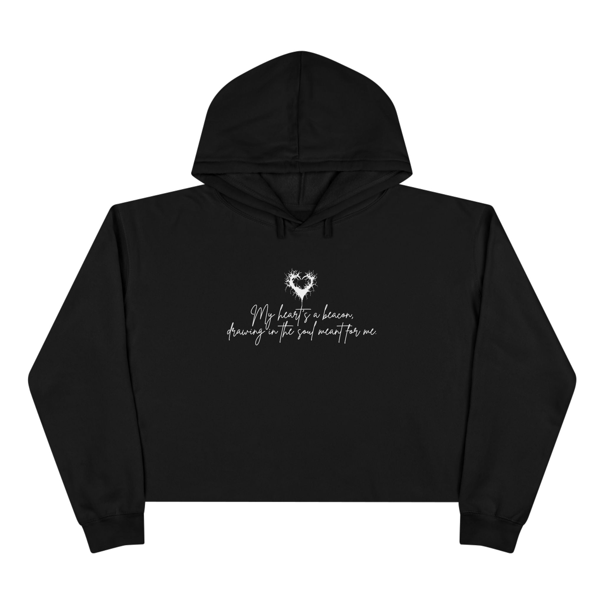 My Heart's A Beacon Unisex Crop Hoodie