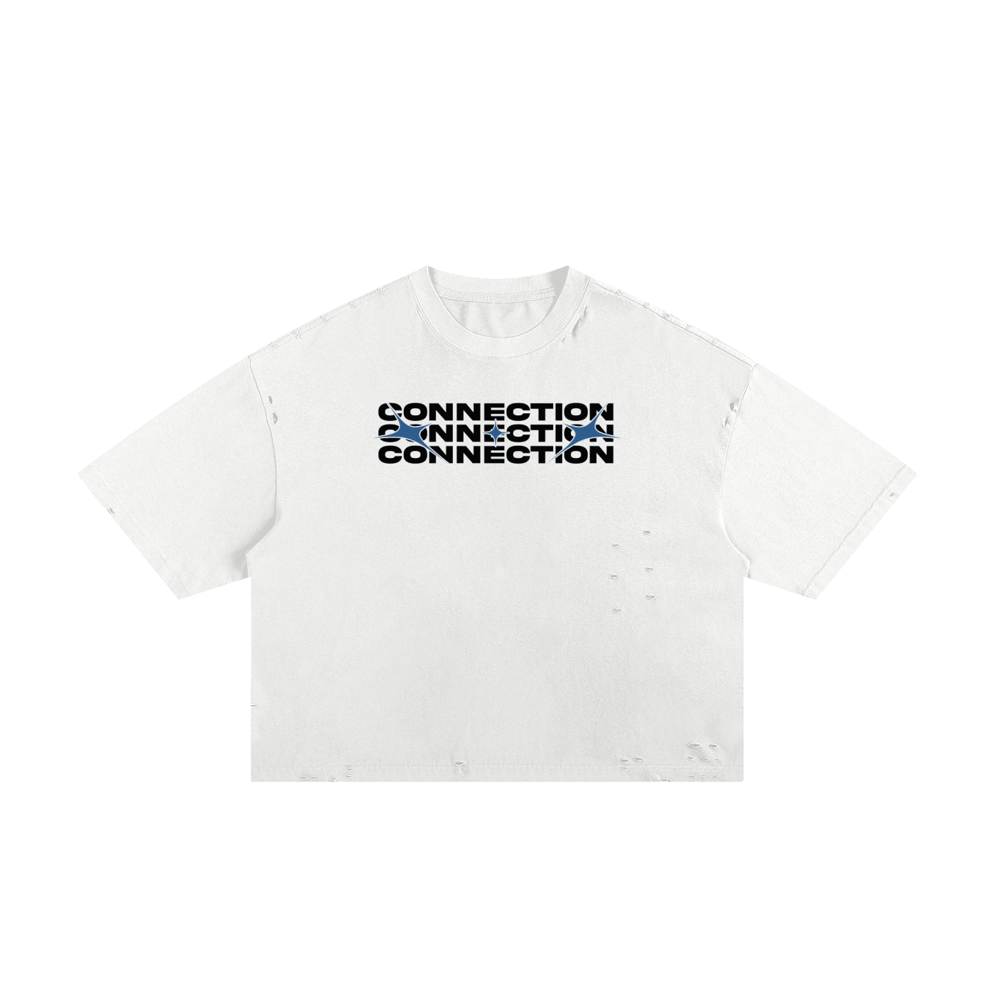 Connection Classic Frayed Boxy Tee