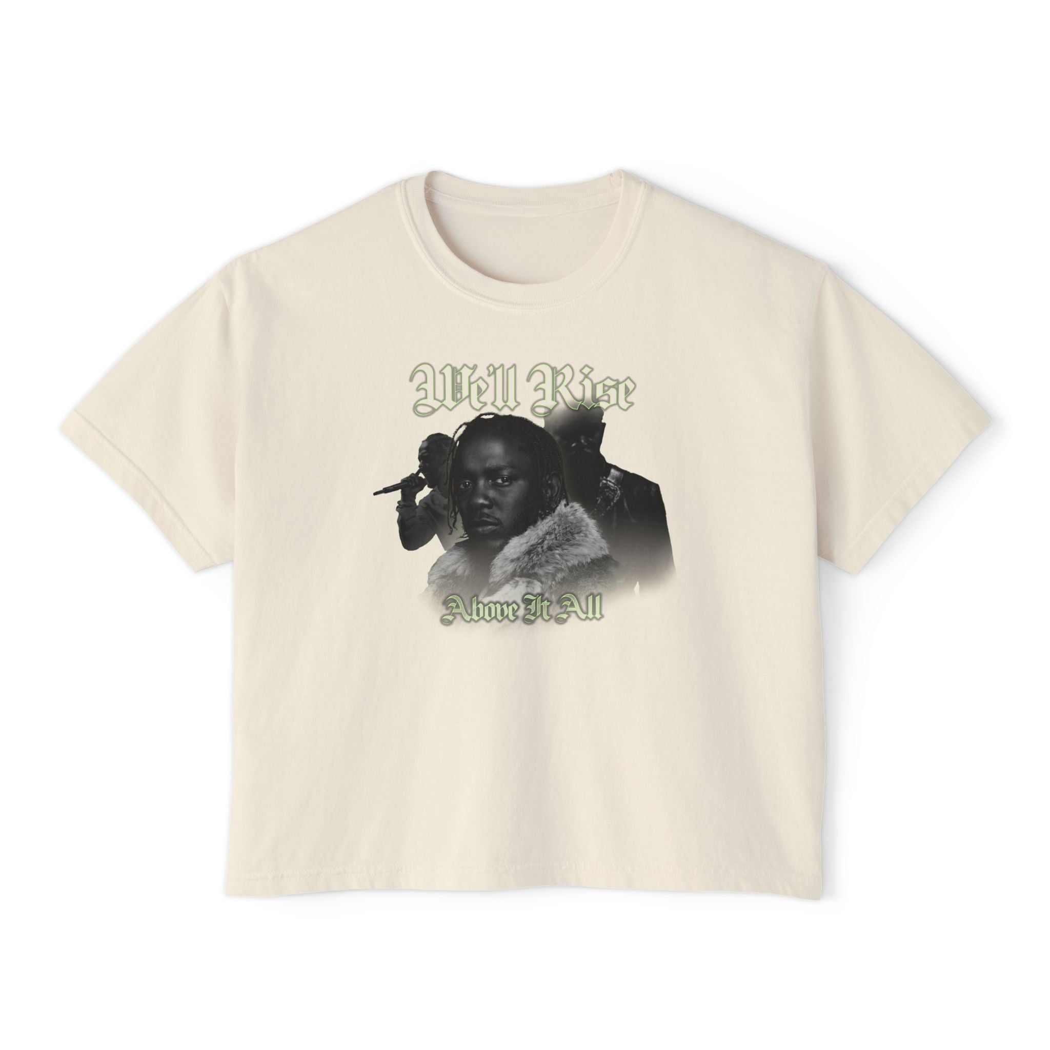 We'll Rise Above It All Cropped Boxy Tee