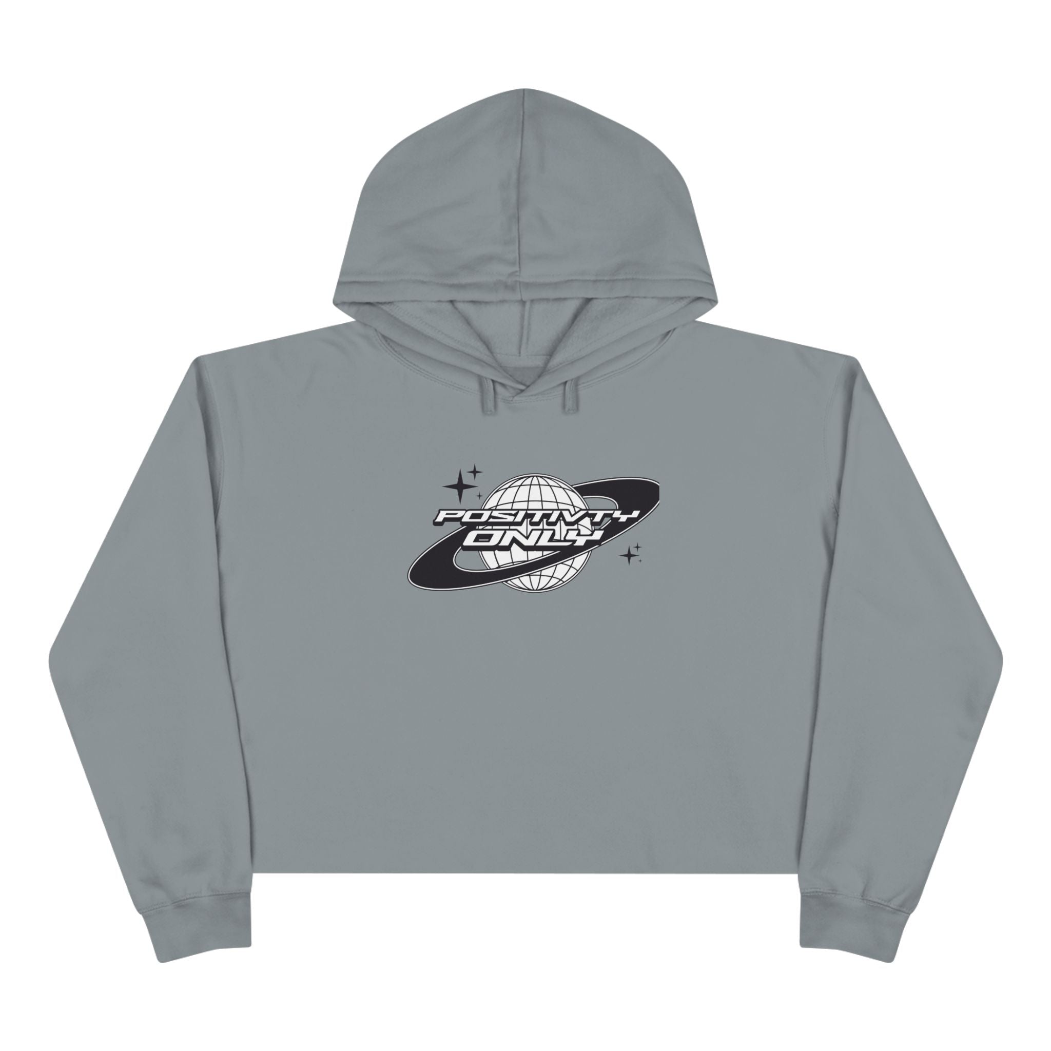 Postivity Only Crop Hoodie