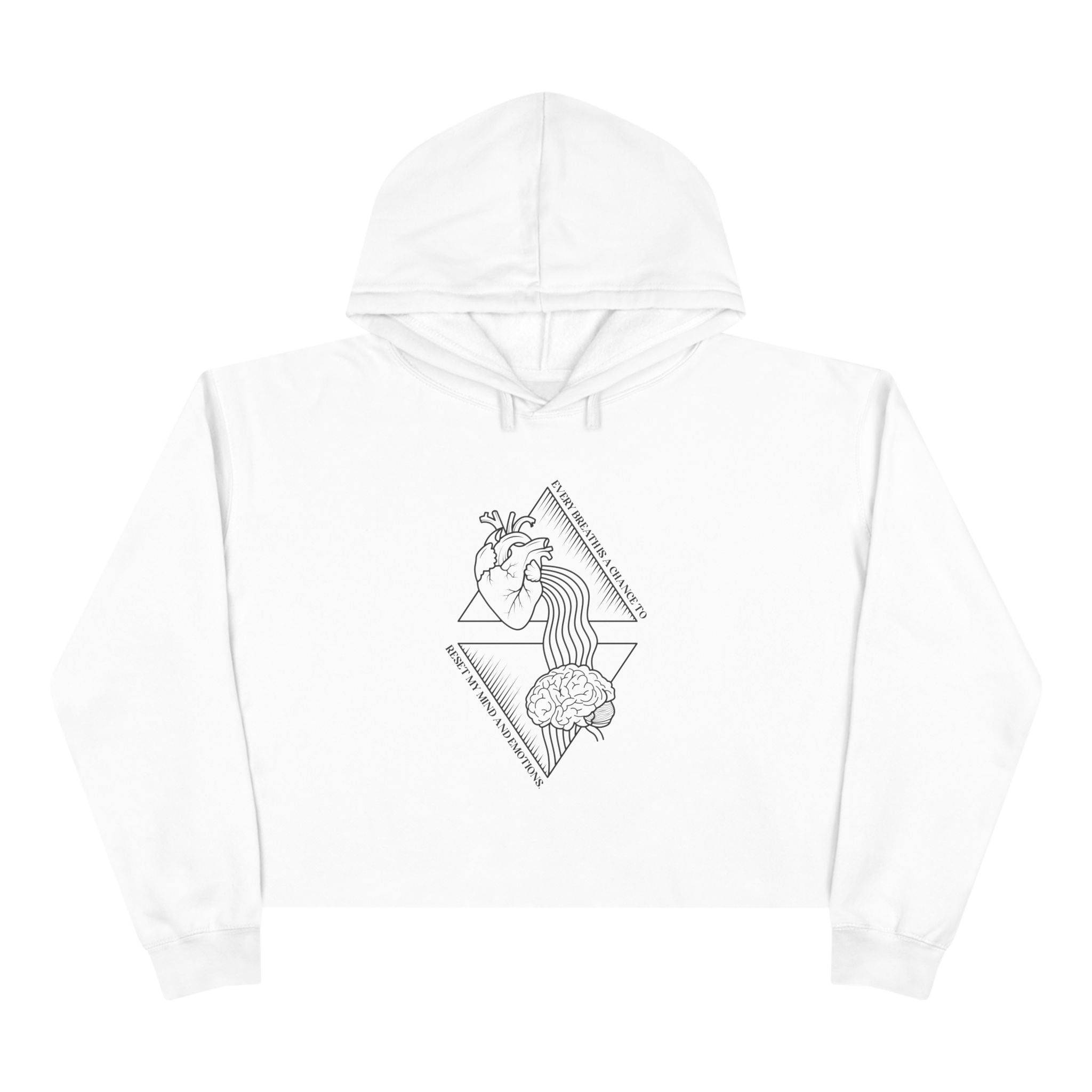 Every breath is a chance to reset my mind and emotions Unisex Crop Hoodie