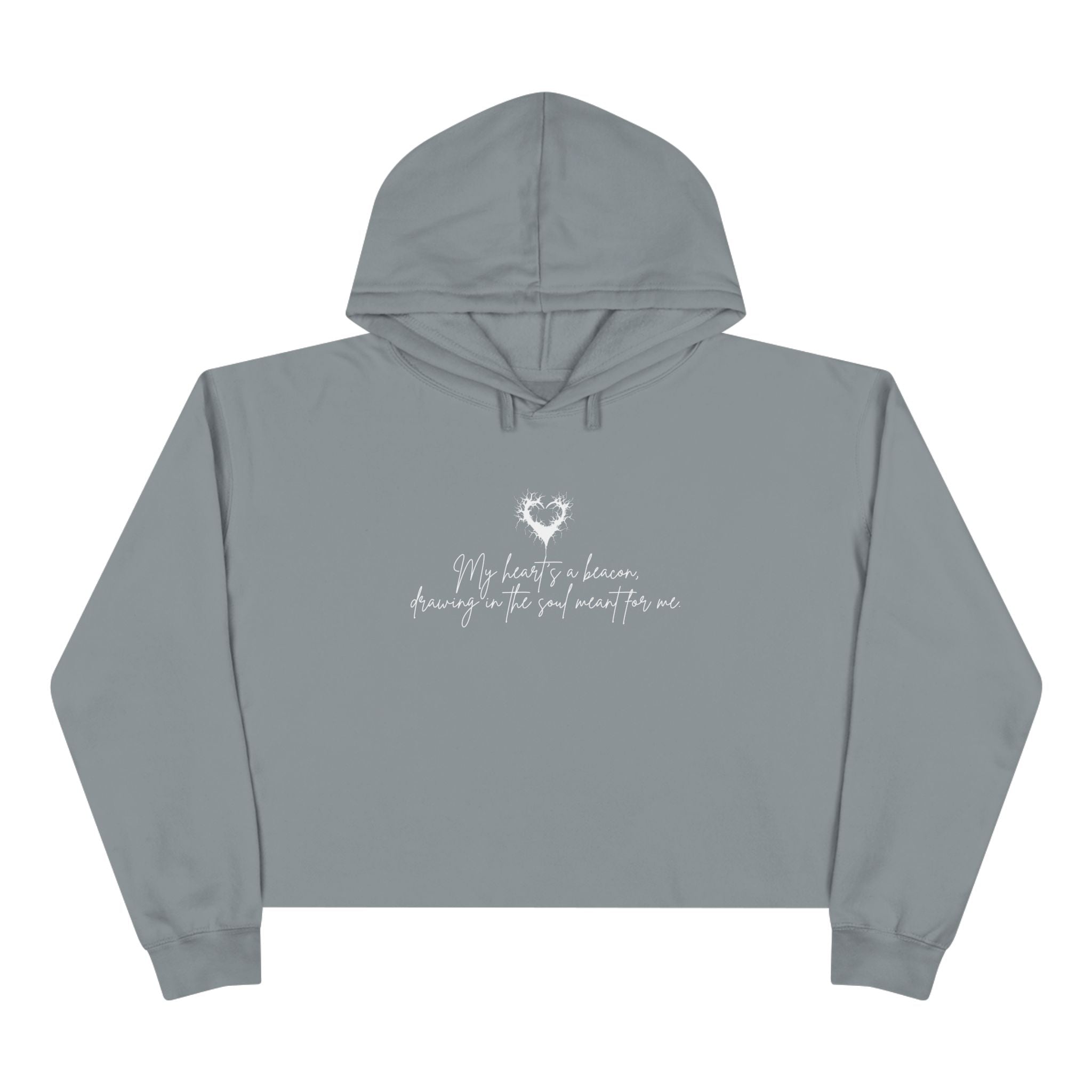 My Heart's A Beacon Unisex Crop Hoodie