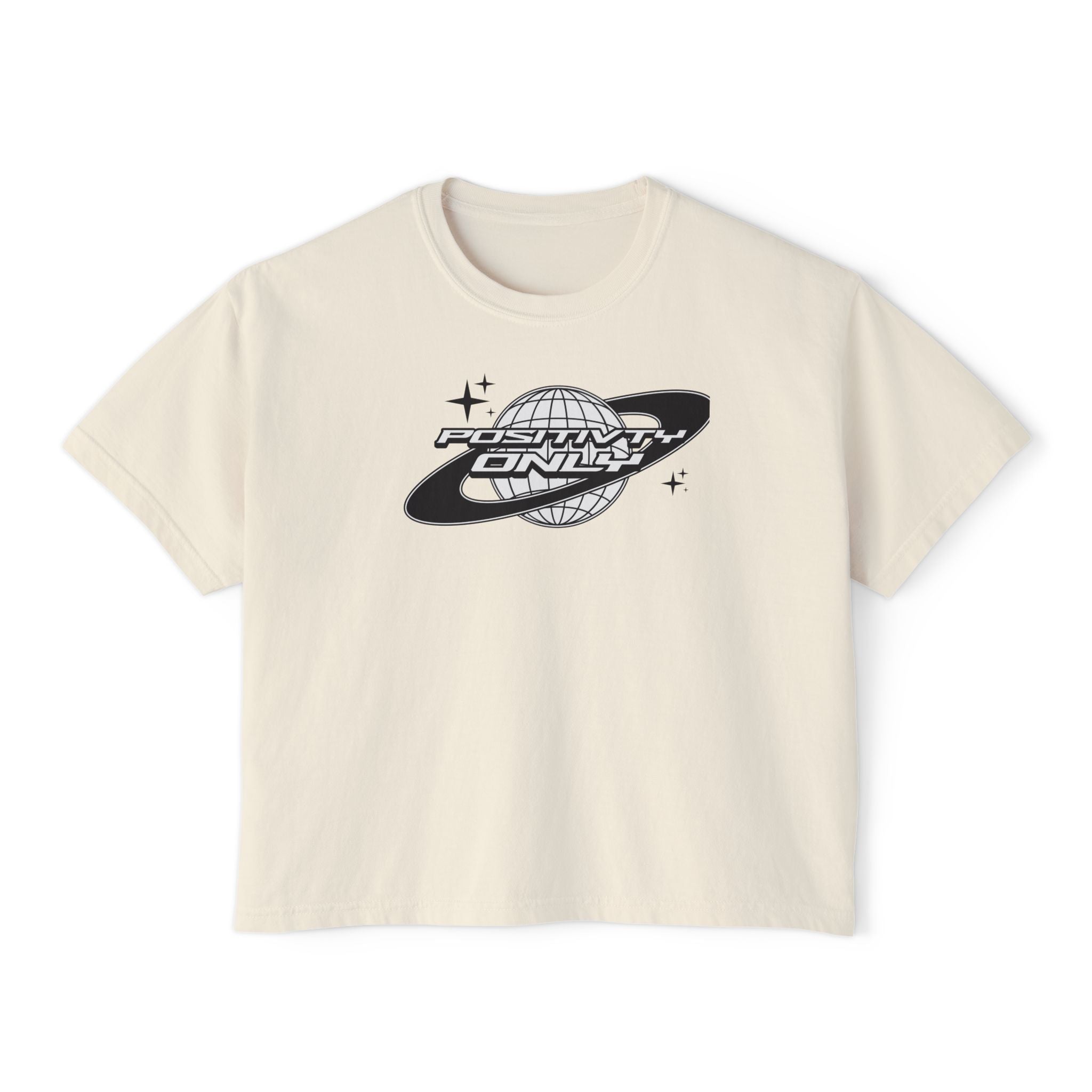 Postivity Only unisex cropped Boxy Tee