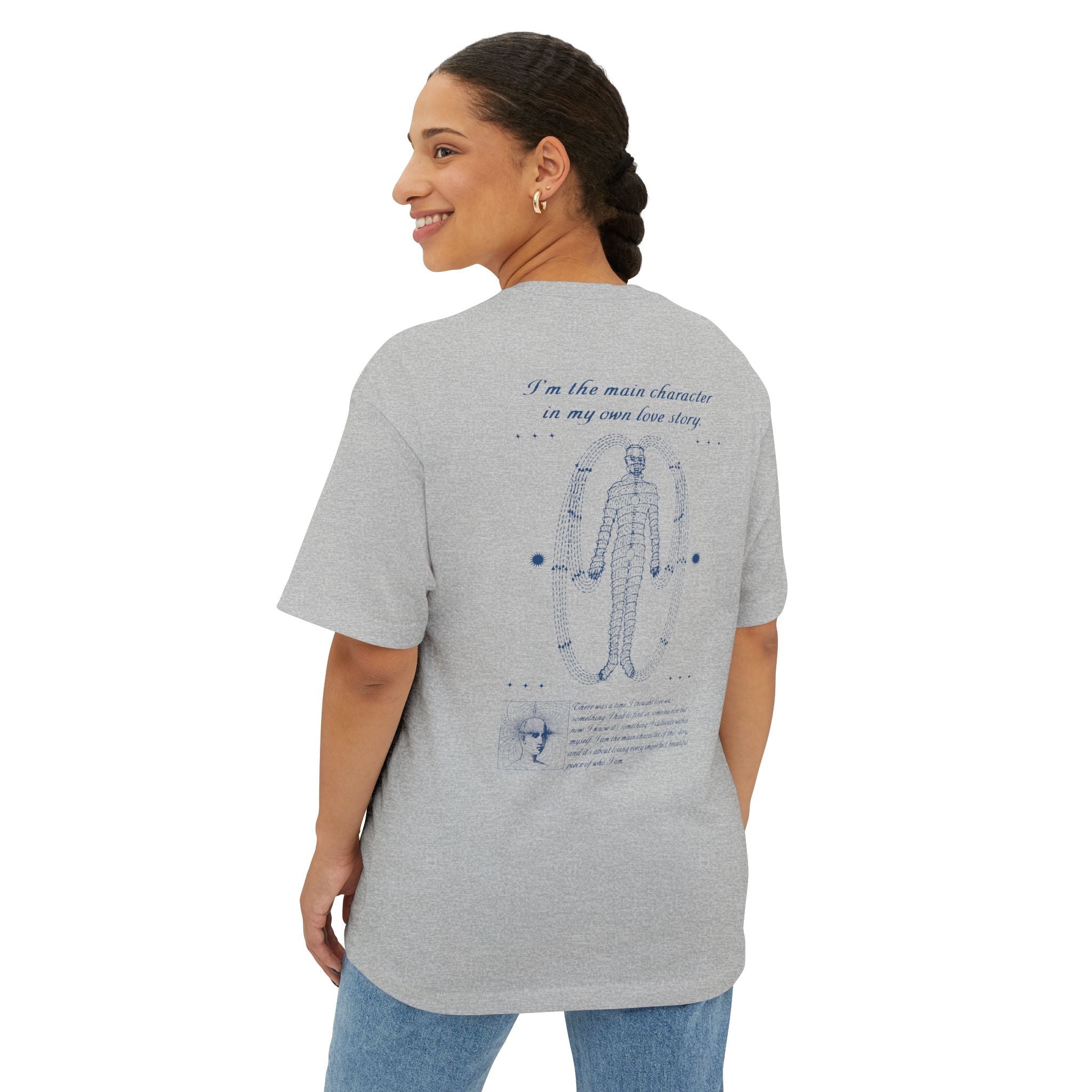 I’m the main character in my own love story Oversized Tee