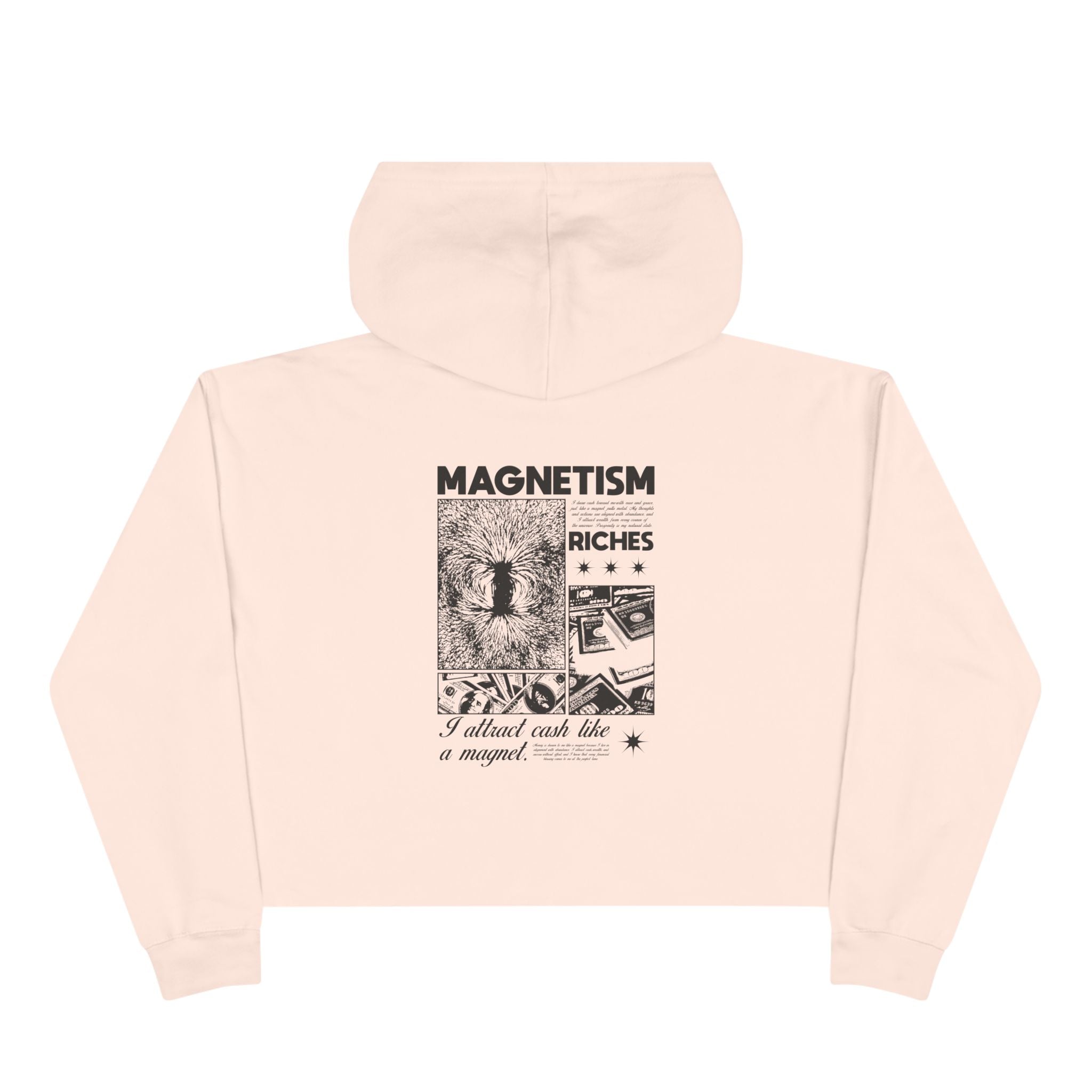 I Attract Cash Like A Magnet Unisex Crop Hoodie
