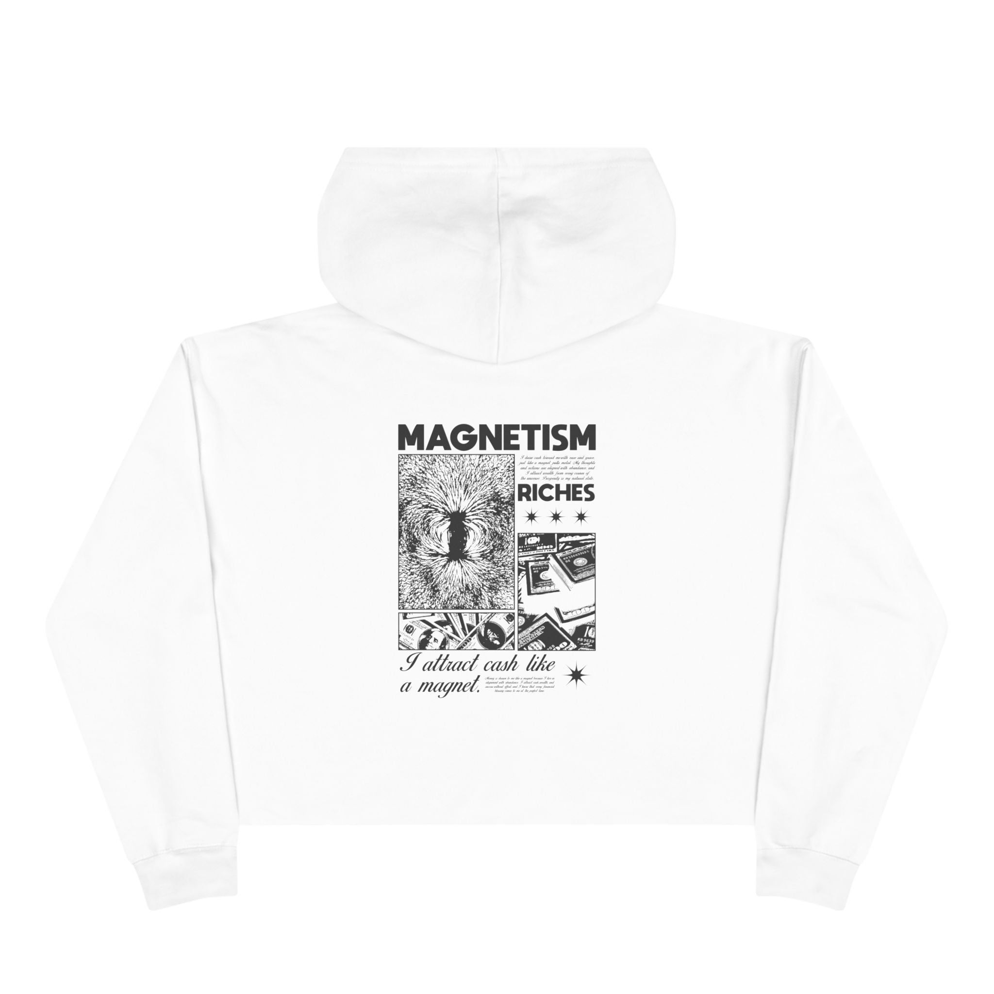 I Attract Cash Like A Magnet Unisex Crop Hoodie