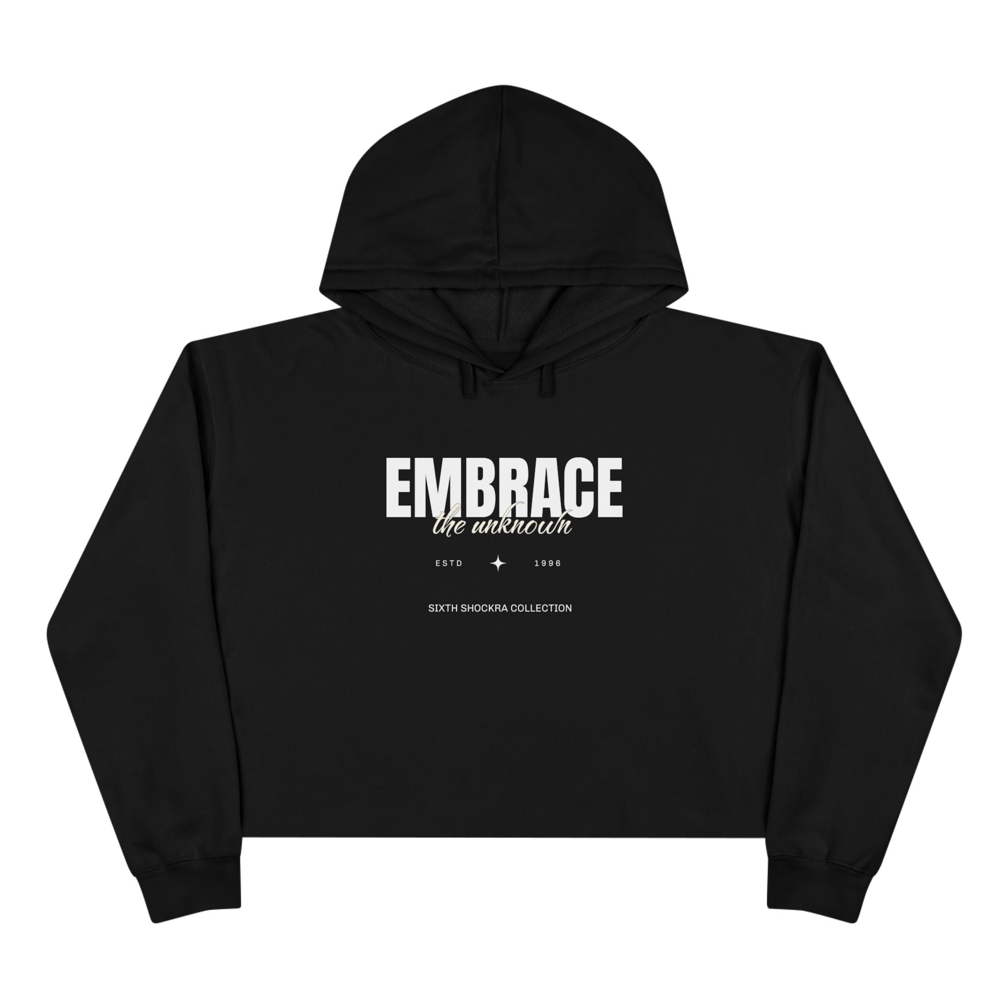 Embrace The Unknown Unisex Crop Hoodie