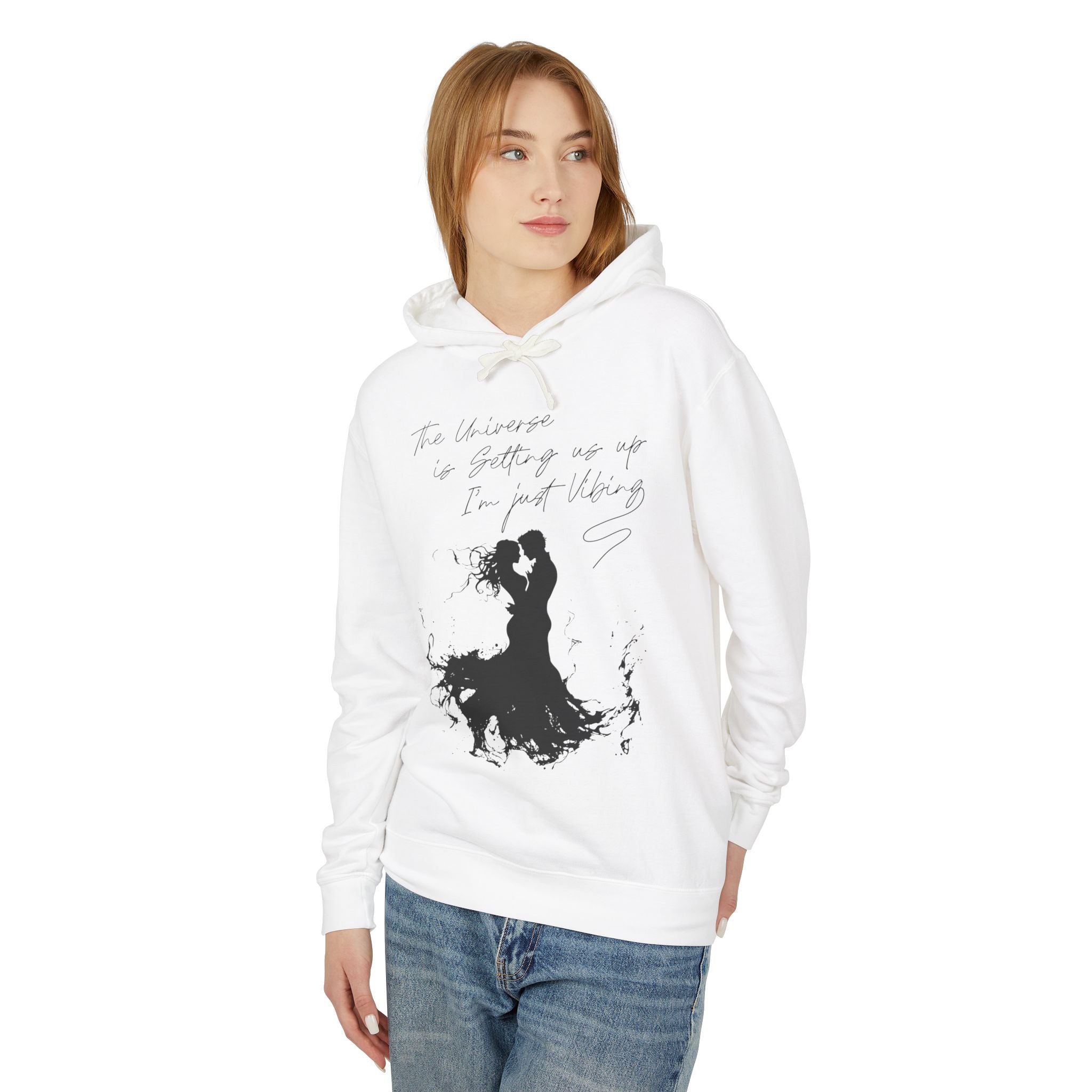 The Universe Is Getting Us Up I'm Just Vibing Hooded Sweatshirt