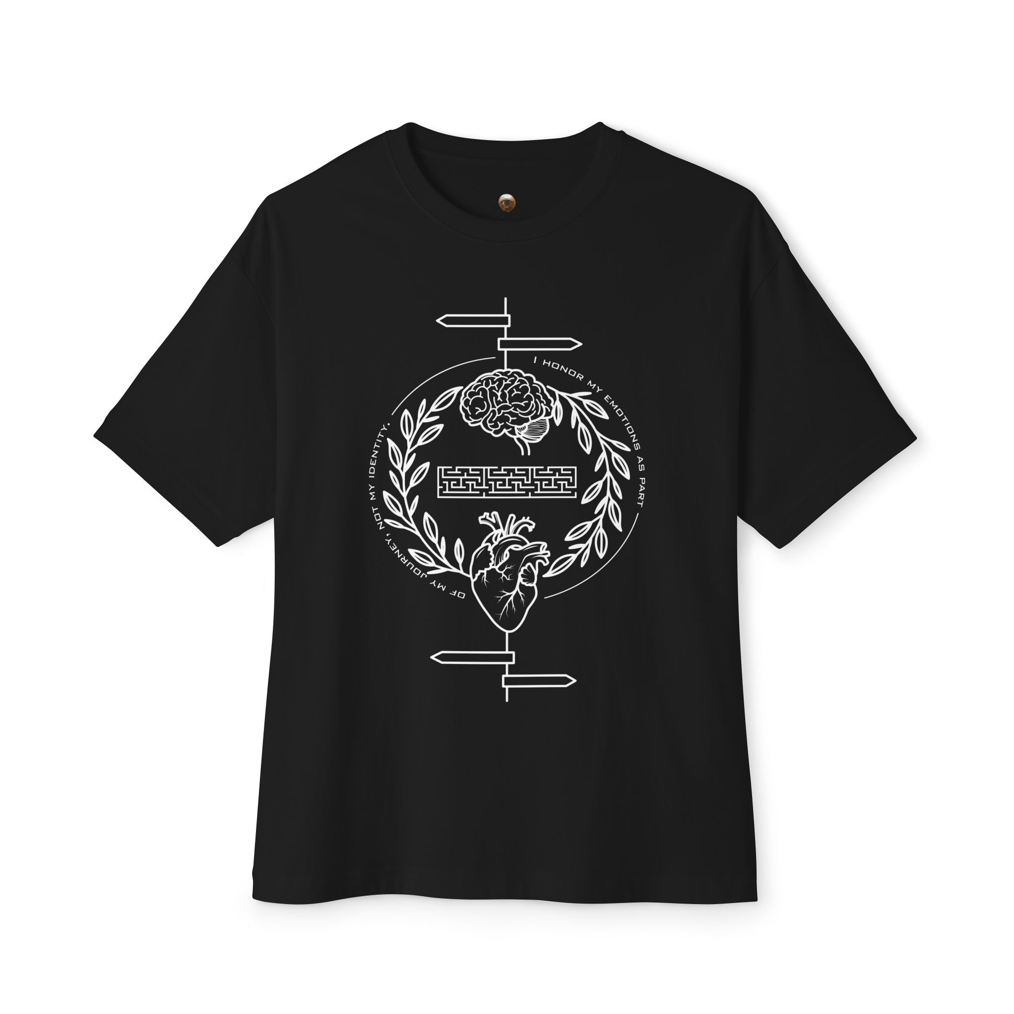 I honor my emotions as part of my journey, not my identity Oversized Tee