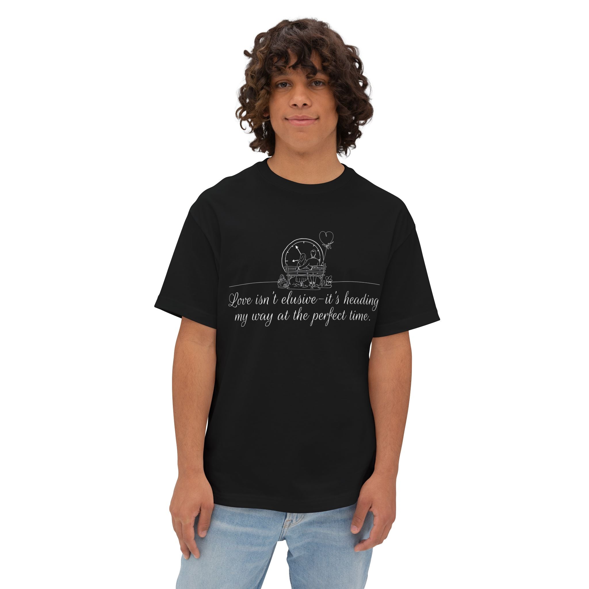 Love Isn't Elusive It's Heading my Way Oversized Boxy Tee