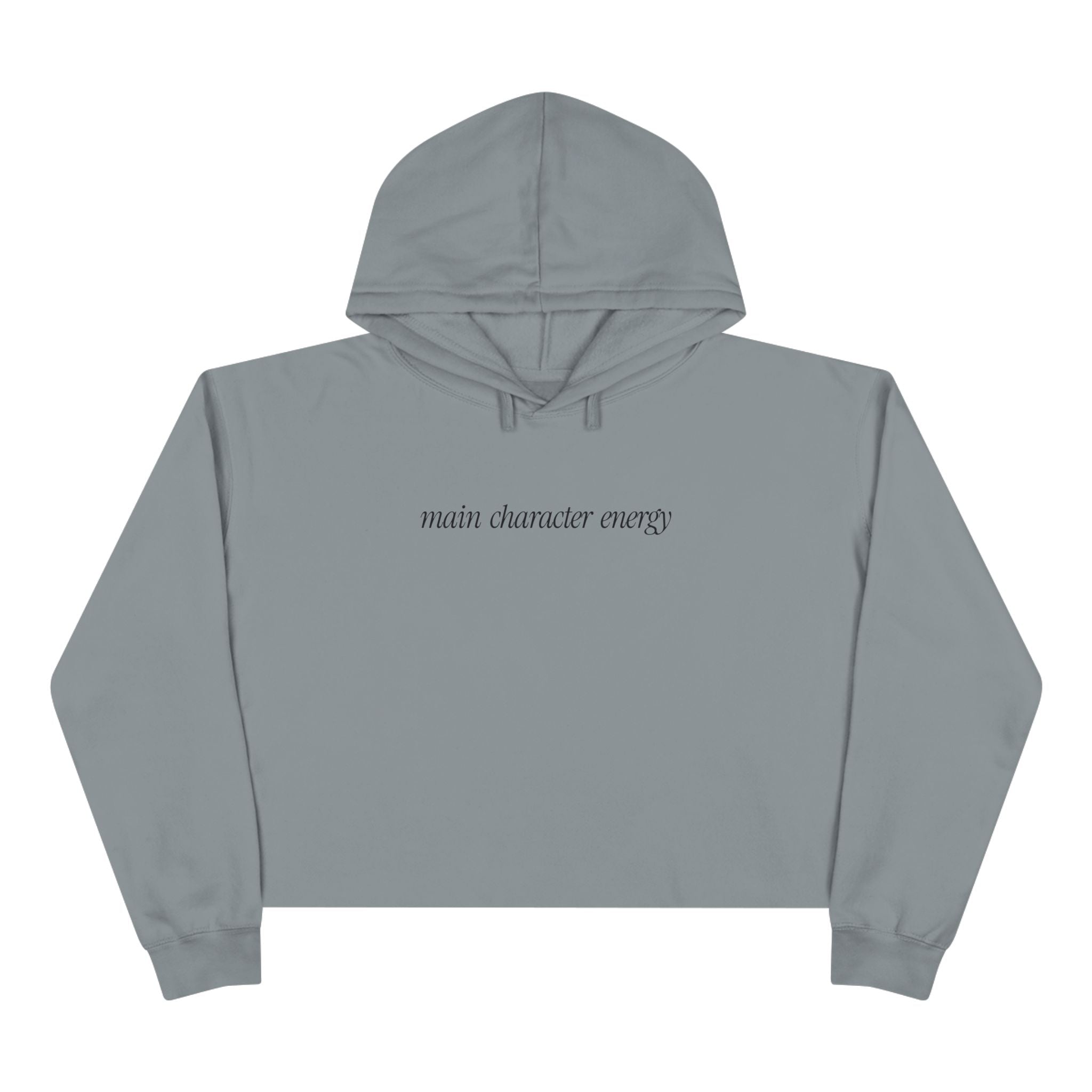 Main Character Is Energy Unisex Crop Hoodie