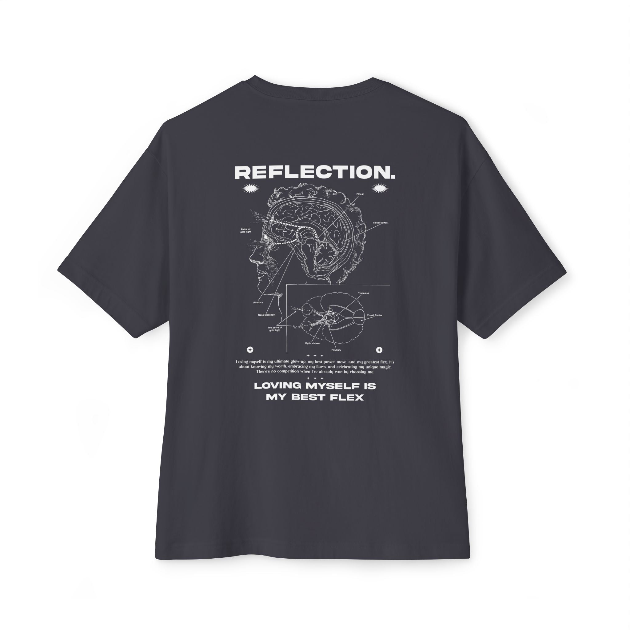 Loving myself is my best flex Oversized Tee