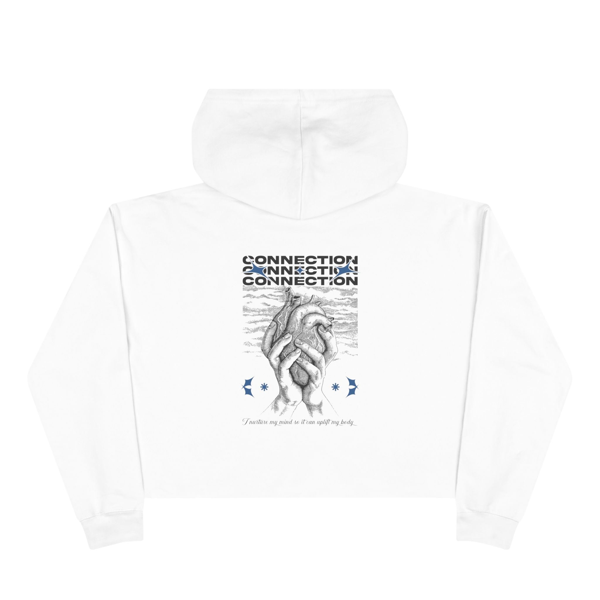 I nurture my mind so it can uplift my body Unisex Crop Hoodie