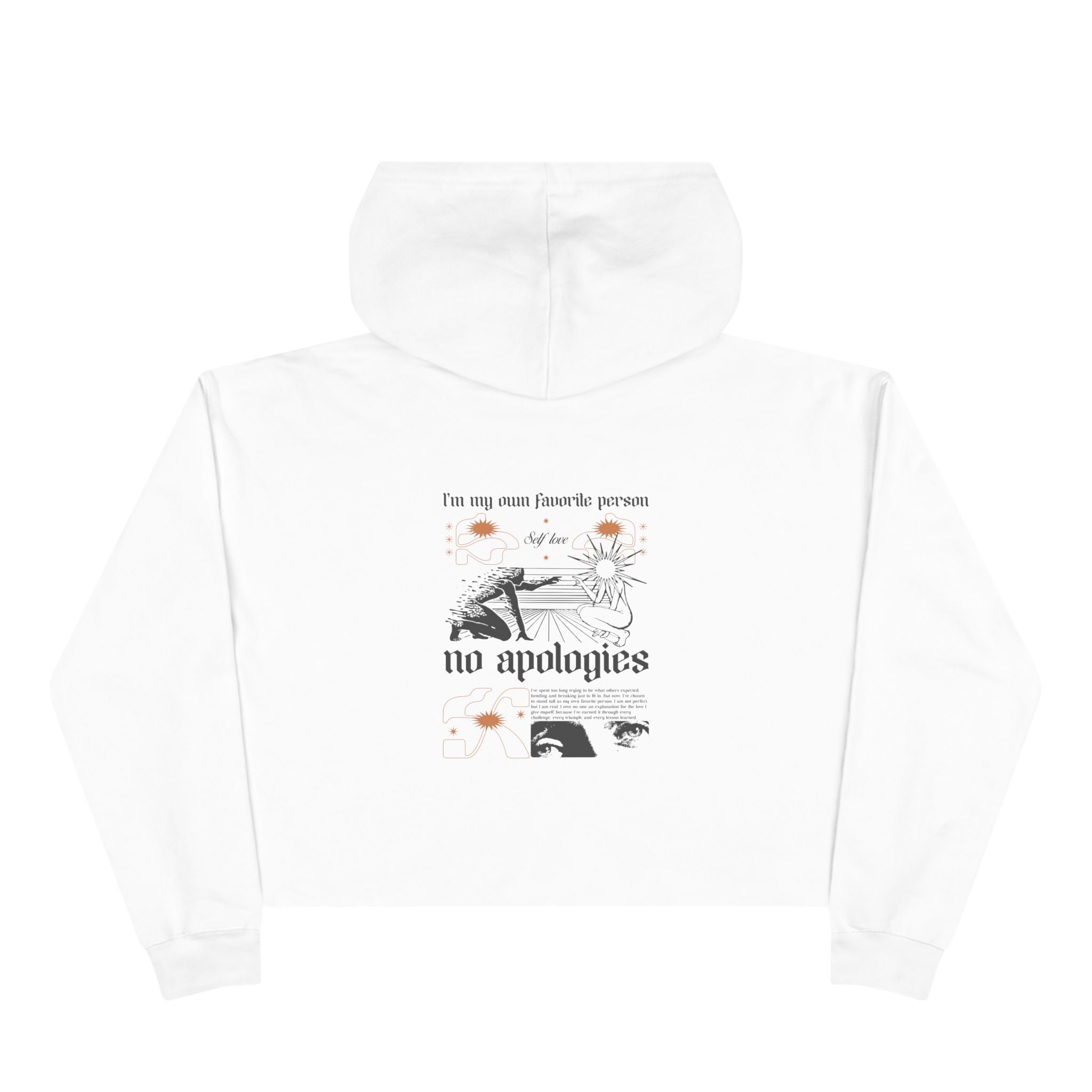 I’m my own favorite person—no apologies Unisex Crop Hoodie
