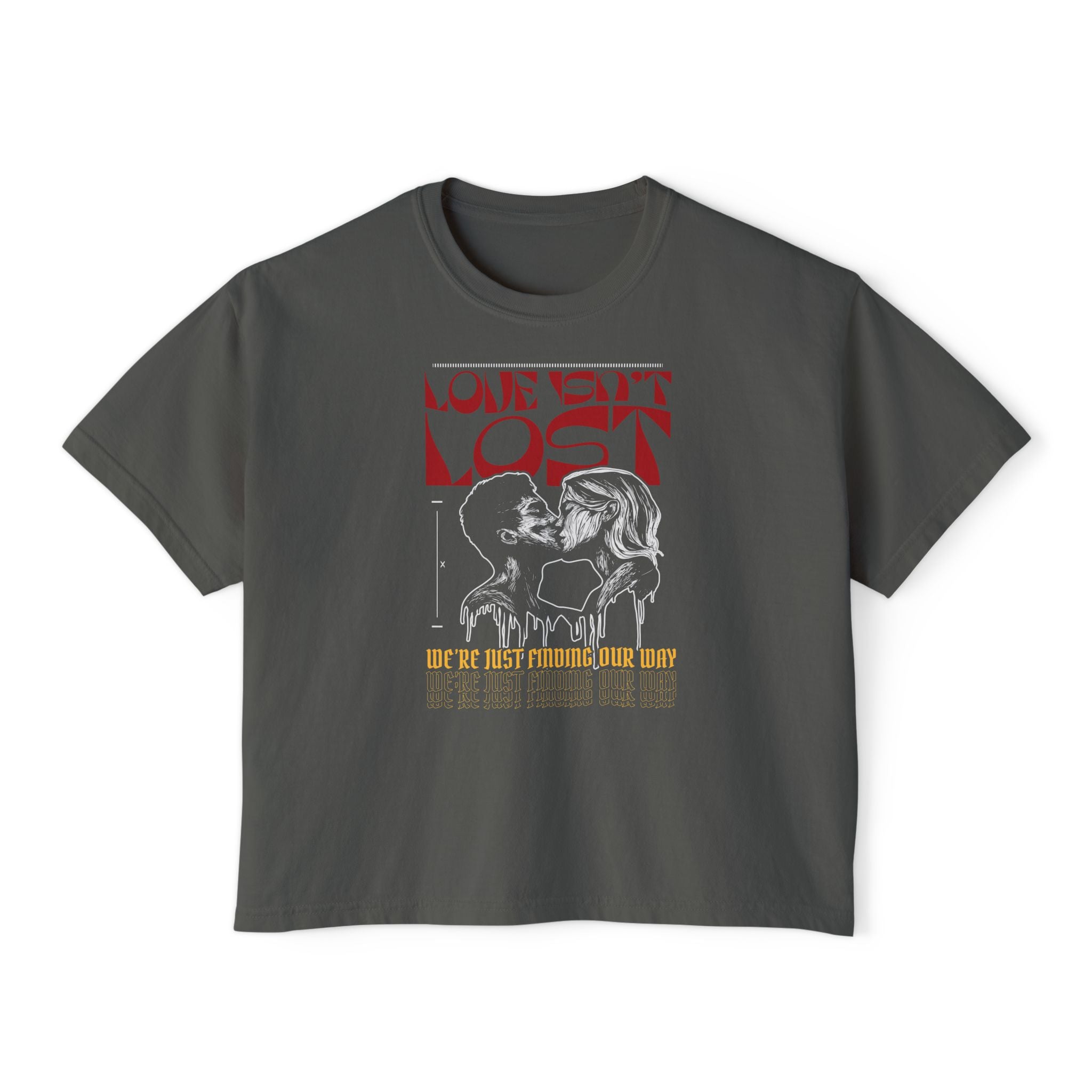 Love Isn't Lost Unisex Cropped Boxy Tee