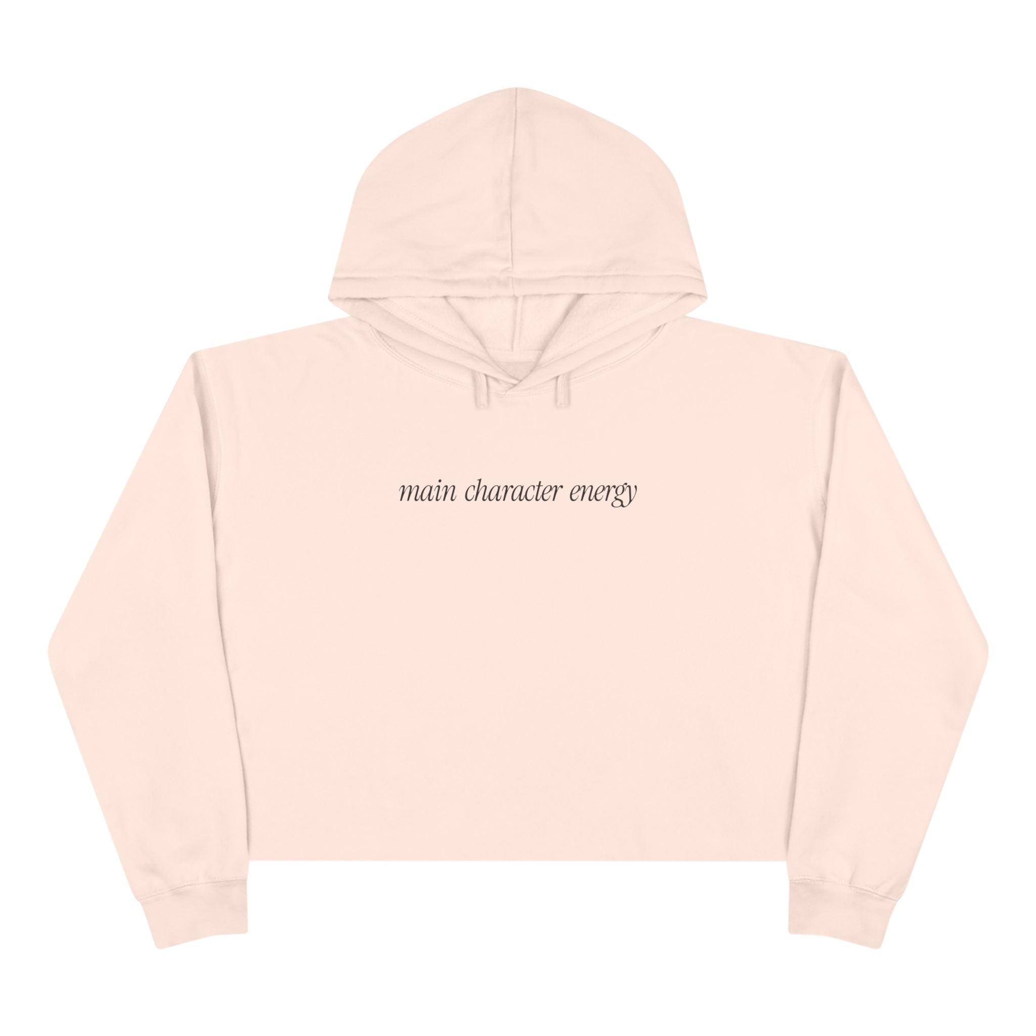 Main Character Is Energy Unisex Crop Hoodie