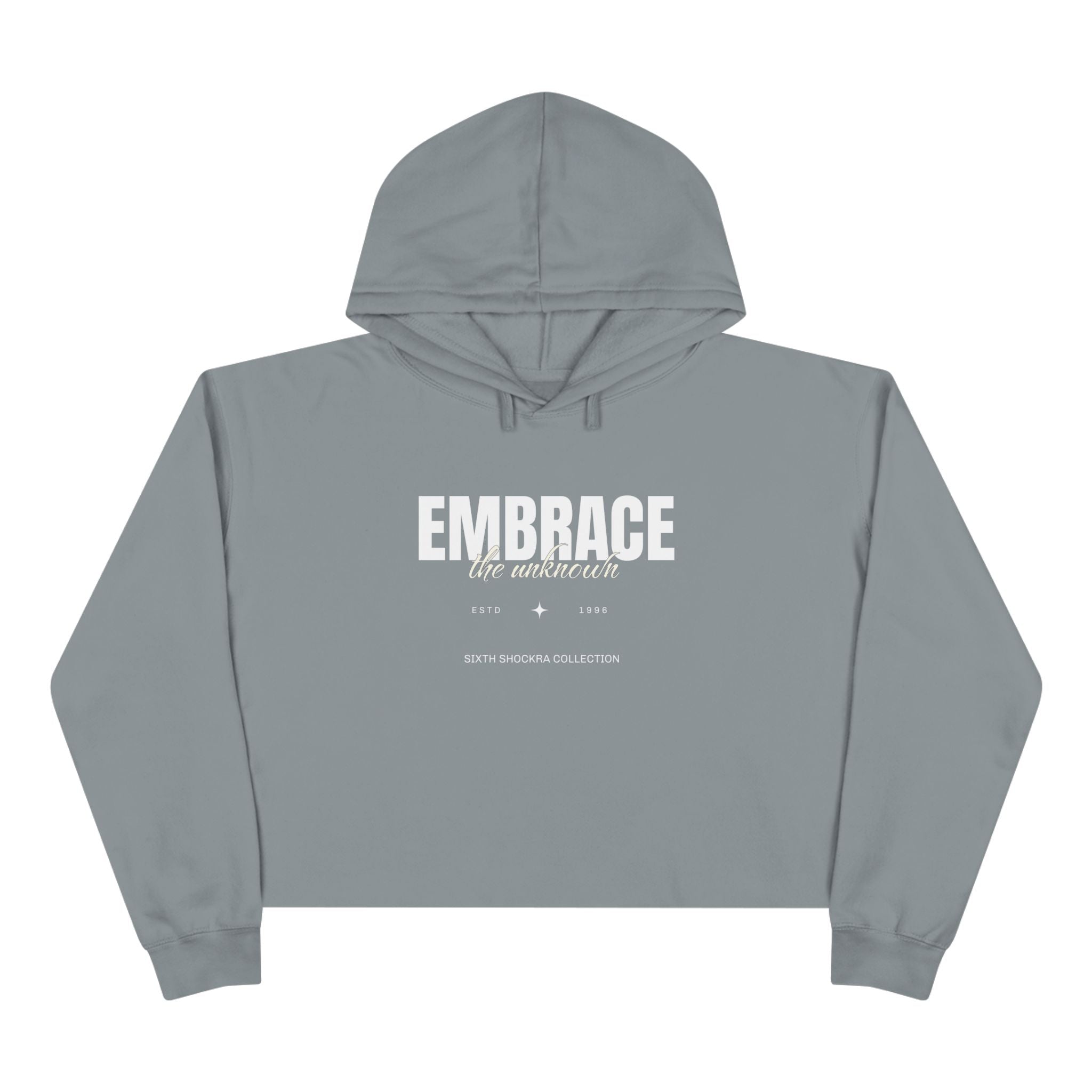 Embrace The Unknown Unisex Crop Hoodie
