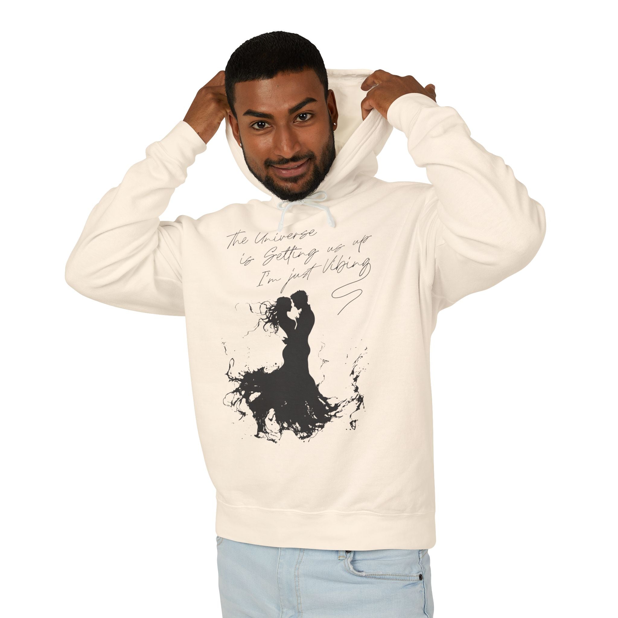 The Universe Is Getting Us Up I'm Just Vibing Hooded Sweatshirt