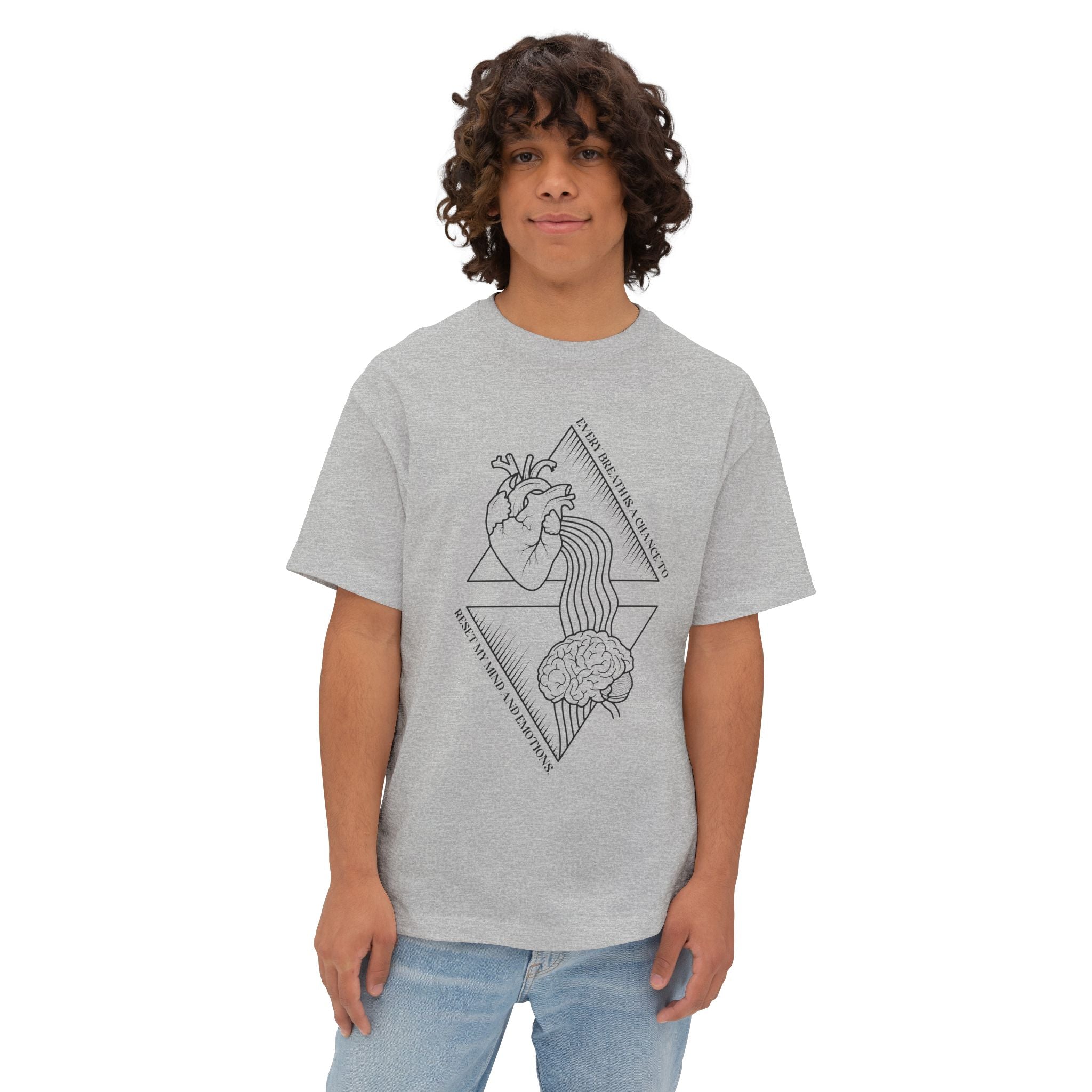 Every breath is a chance to reset my mind and emotions Oversized Tee