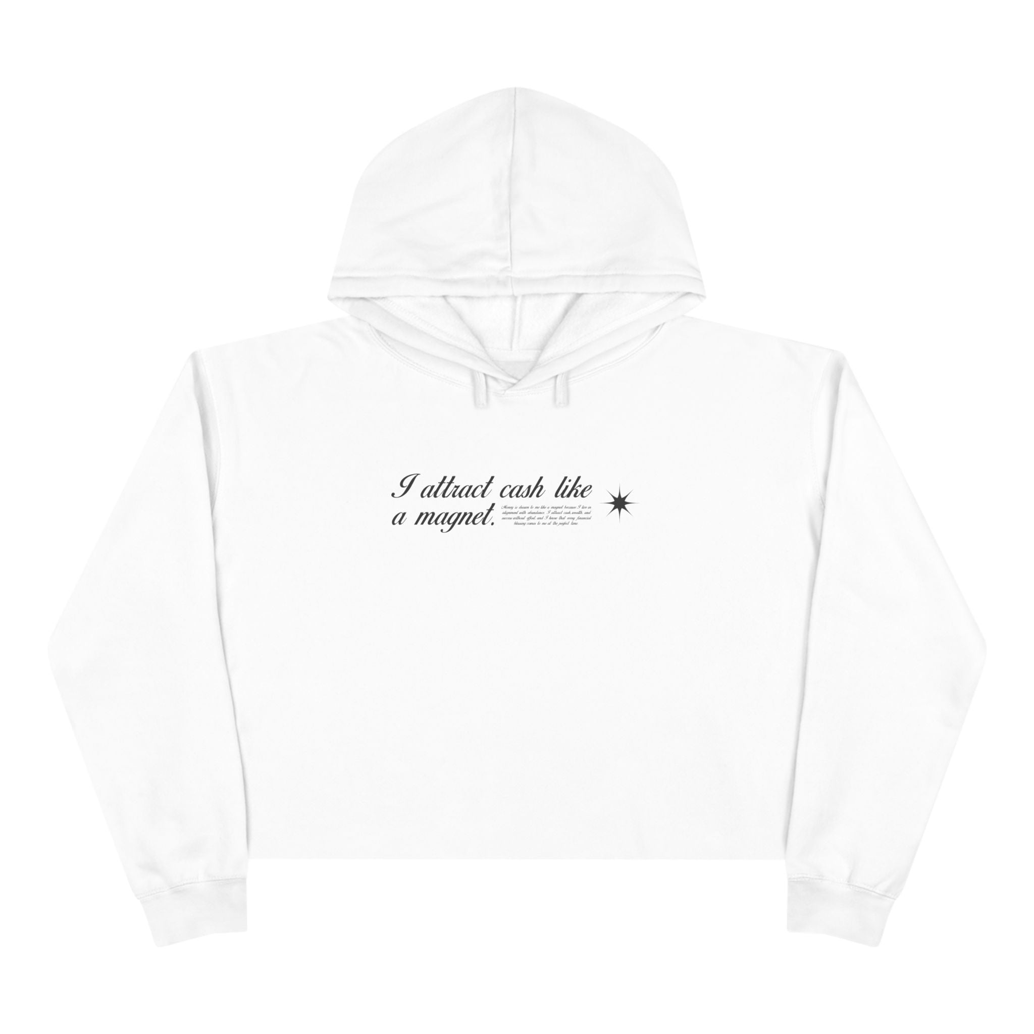 I Attract Cash Like A Magnet Unisex Crop Hoodie
