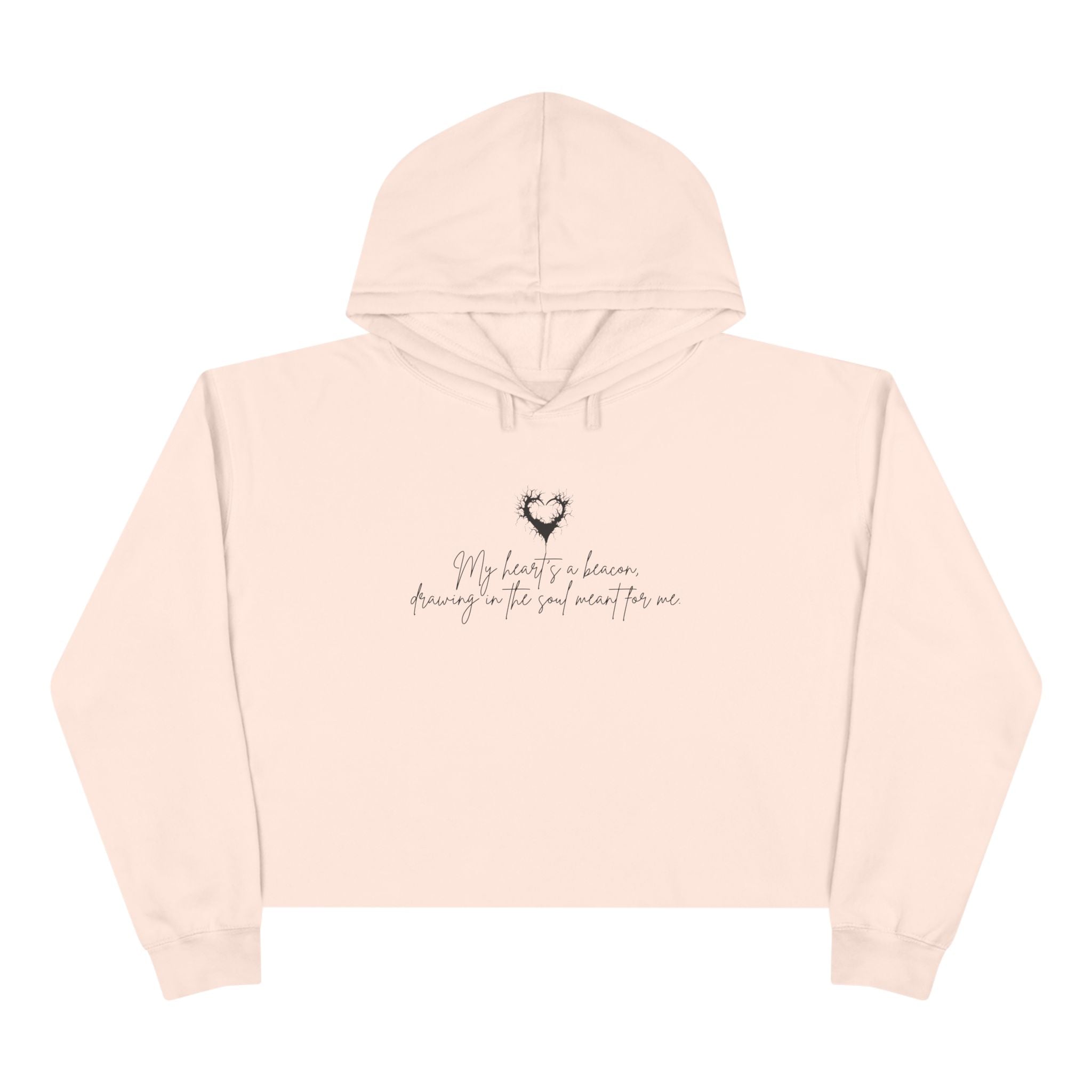My Heart's A Beacon Unisex Crop Hoodie