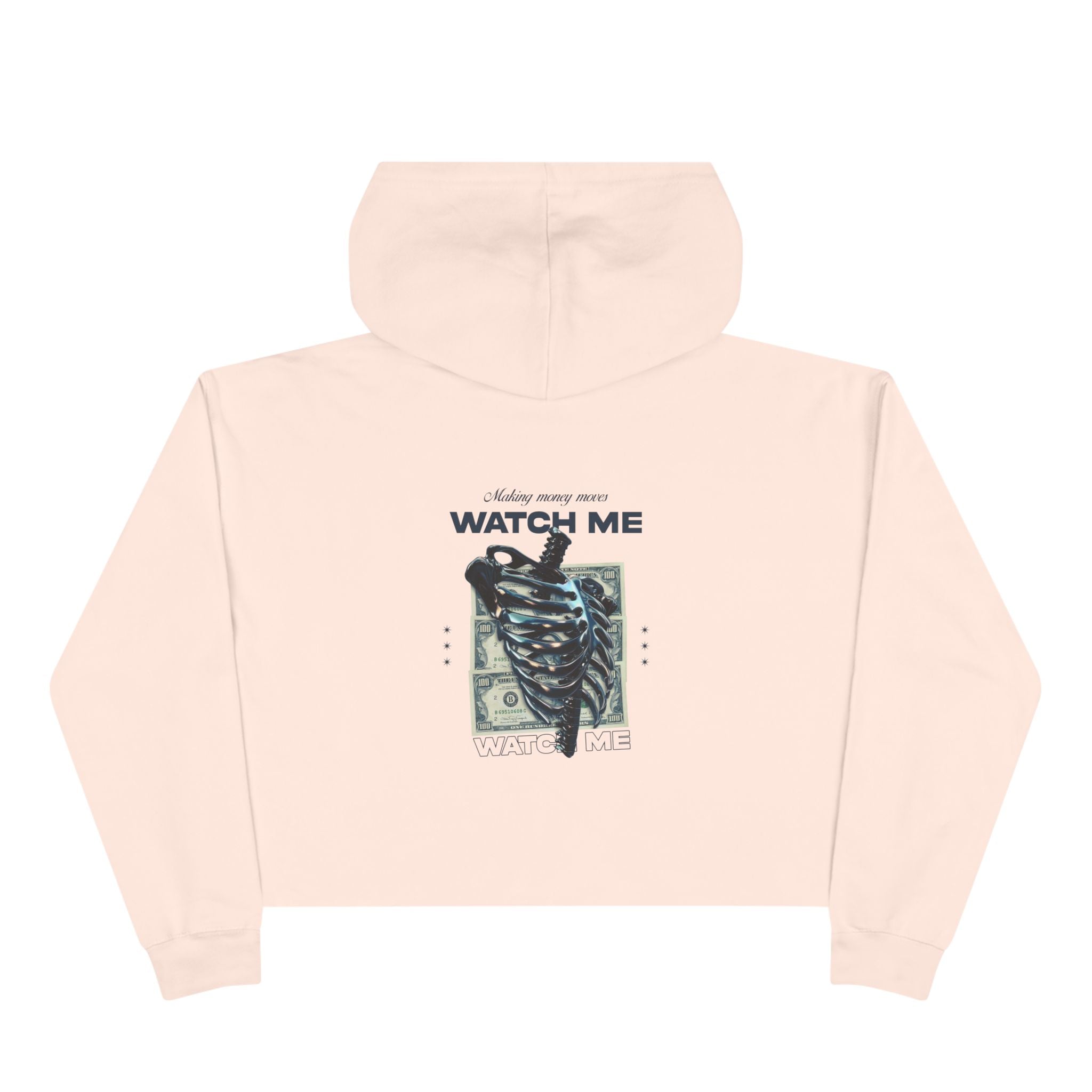 Making Money Moves Watch Me Unisex Crop Hoodie