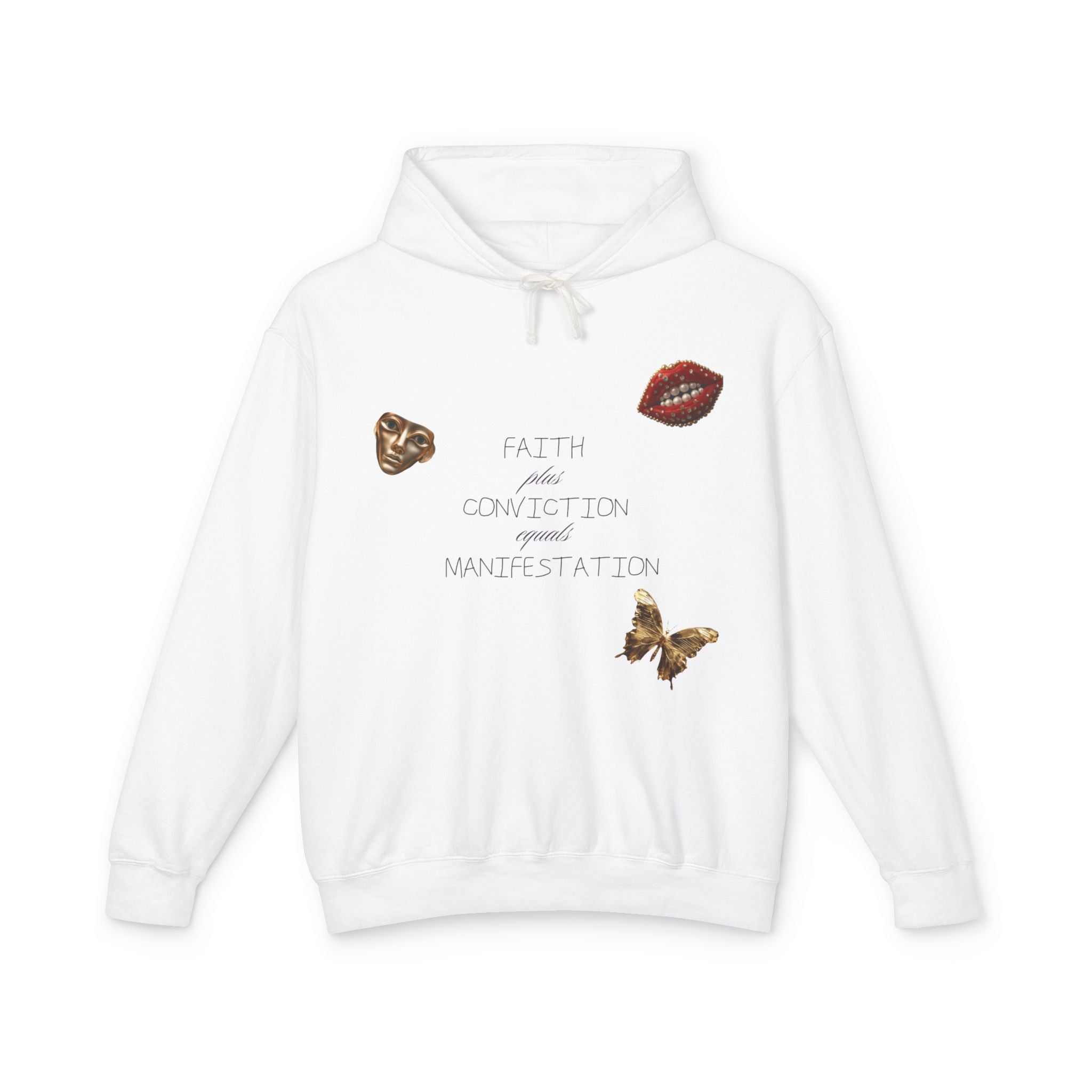 Faith + Conviction=Manifestation Pt 2 Hooded Sweatshirt