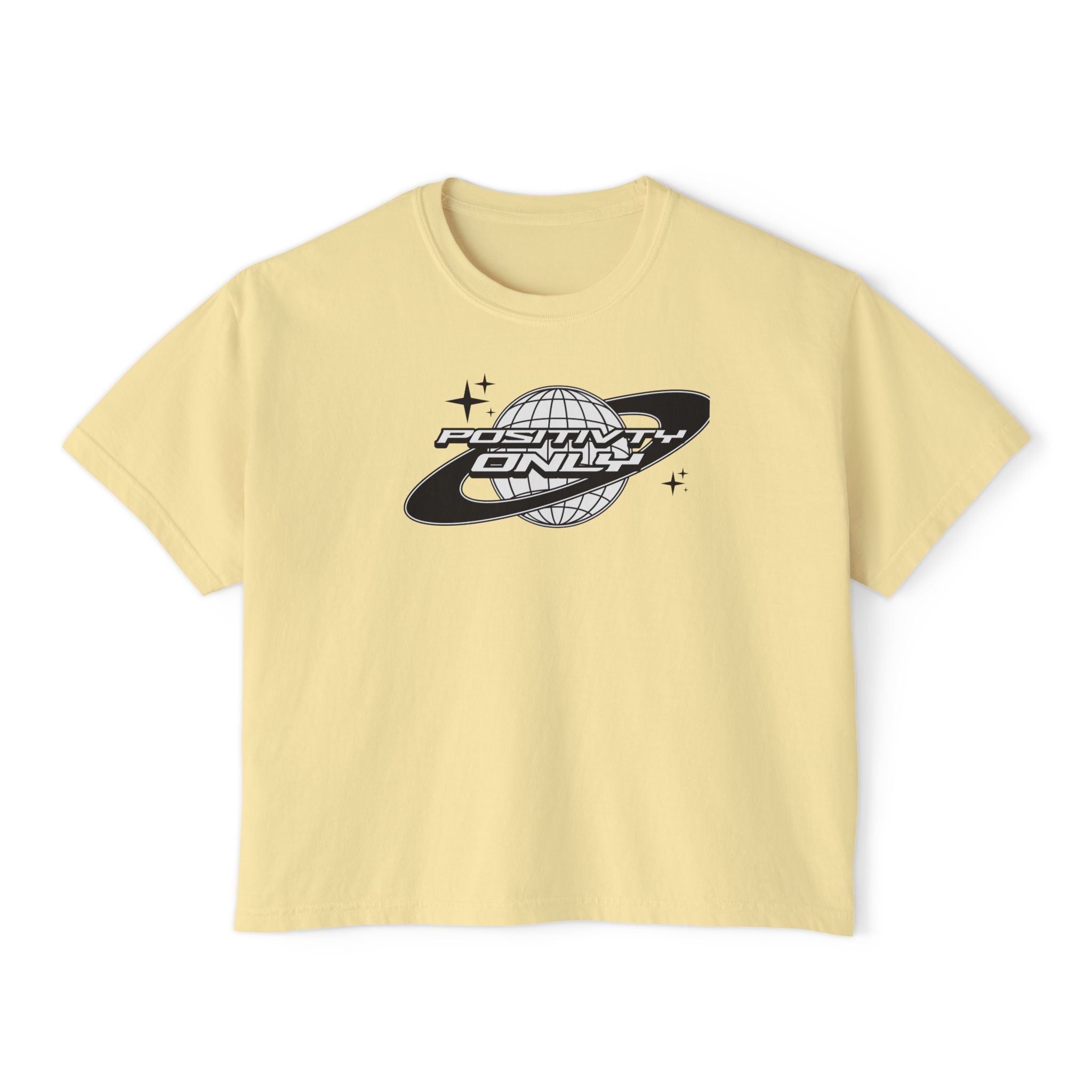 Postivity Only unisex cropped Boxy Tee