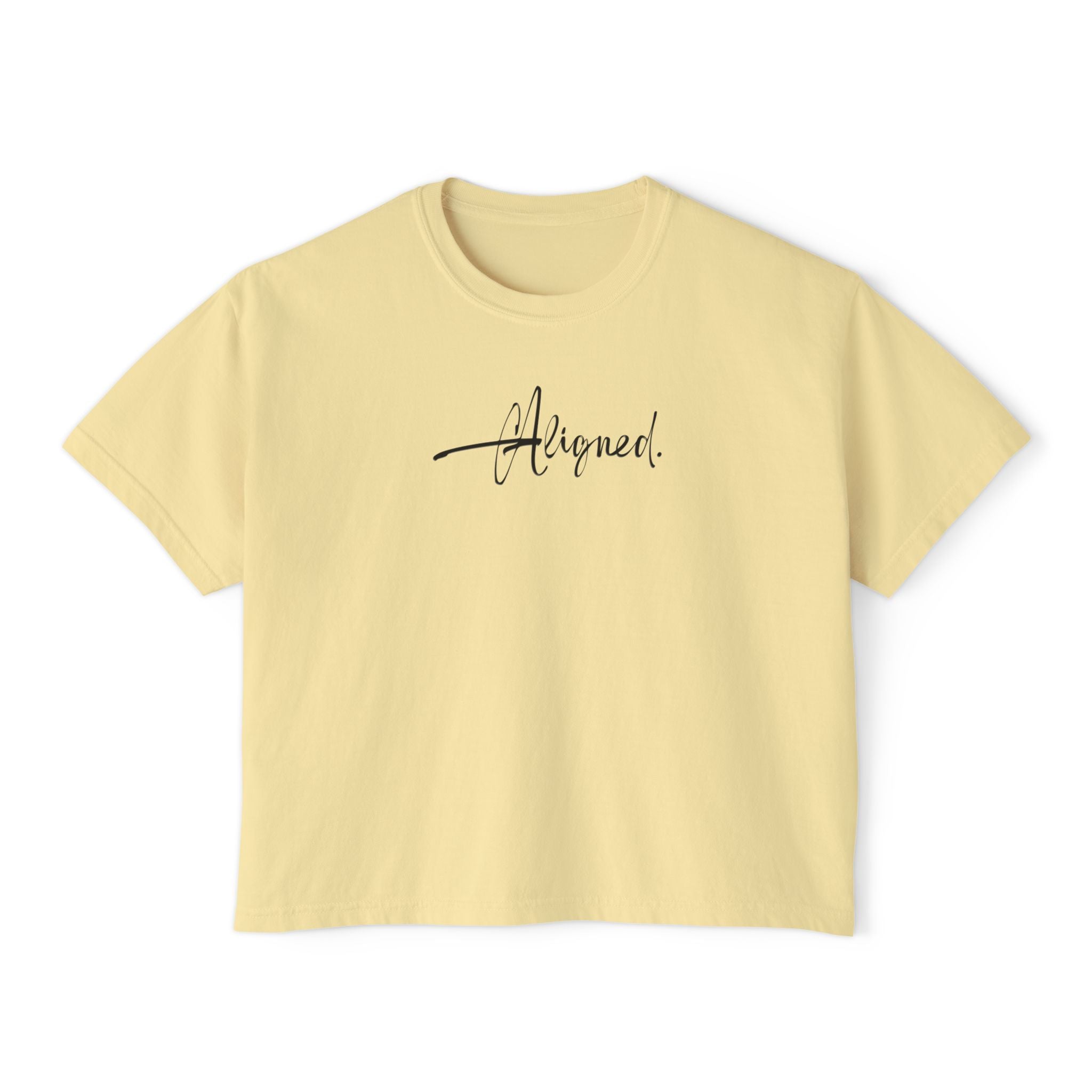 Aligned Unisex Cropped Boxy Tee