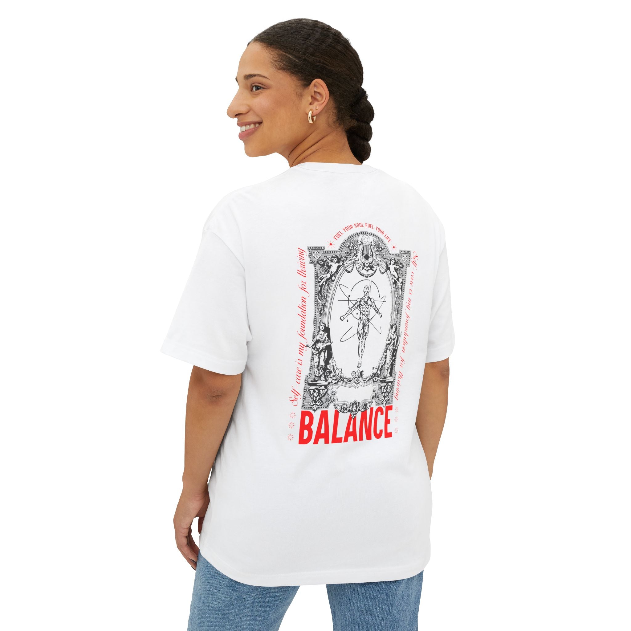 Self-care is my foundation for thriving Unisex Oversized Tee