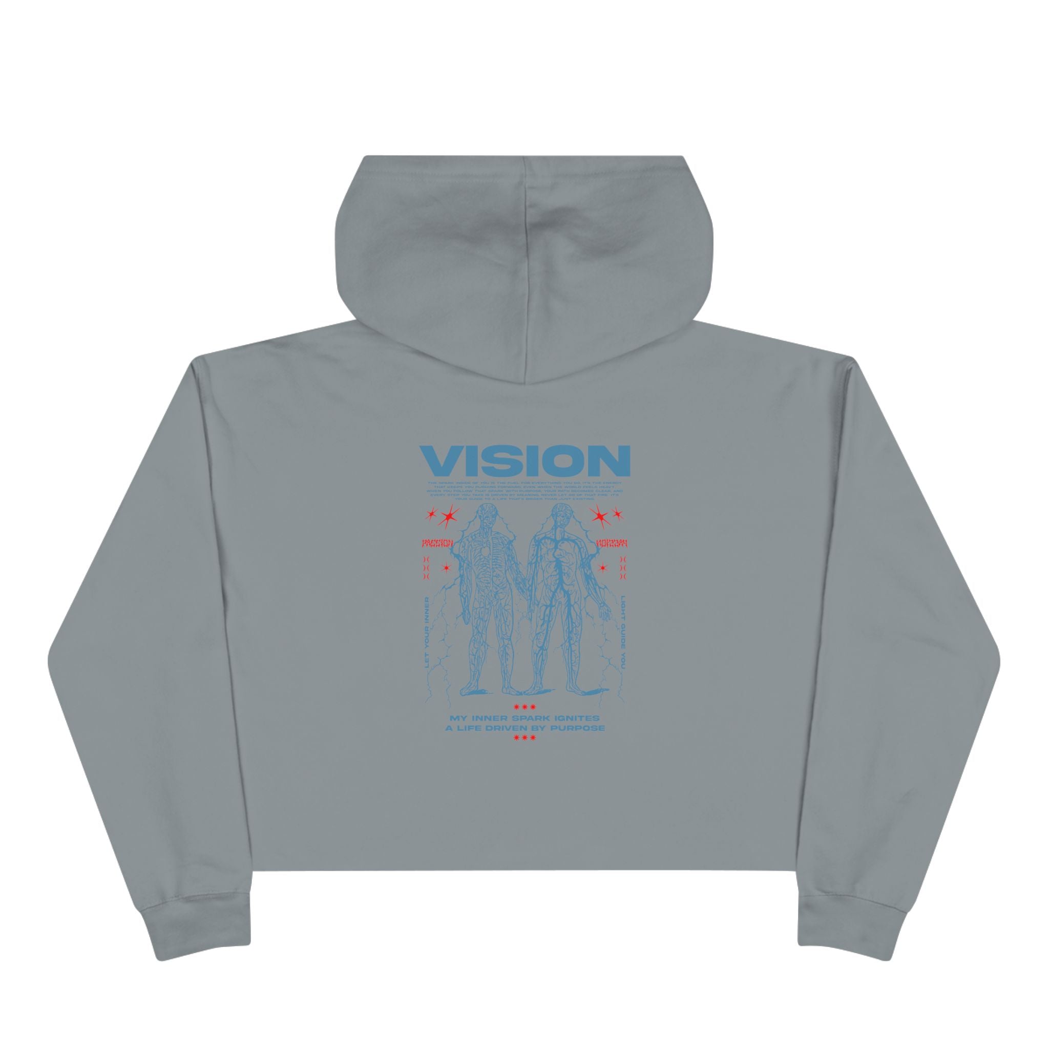 My inner spark ignites a life driven by purpose Unisex Crop Hoodie