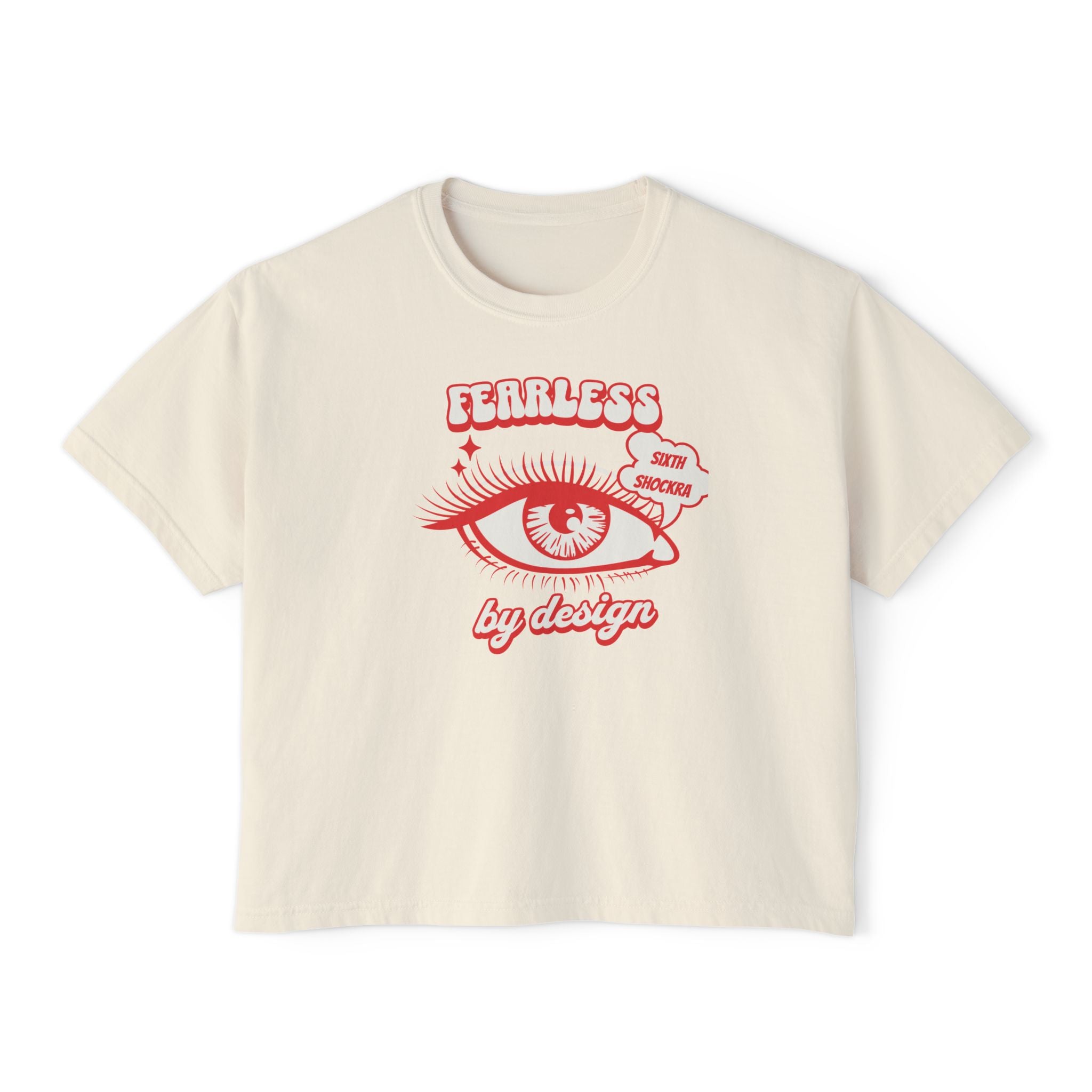 Fearless By Design unisex cropped Boxy Tee
