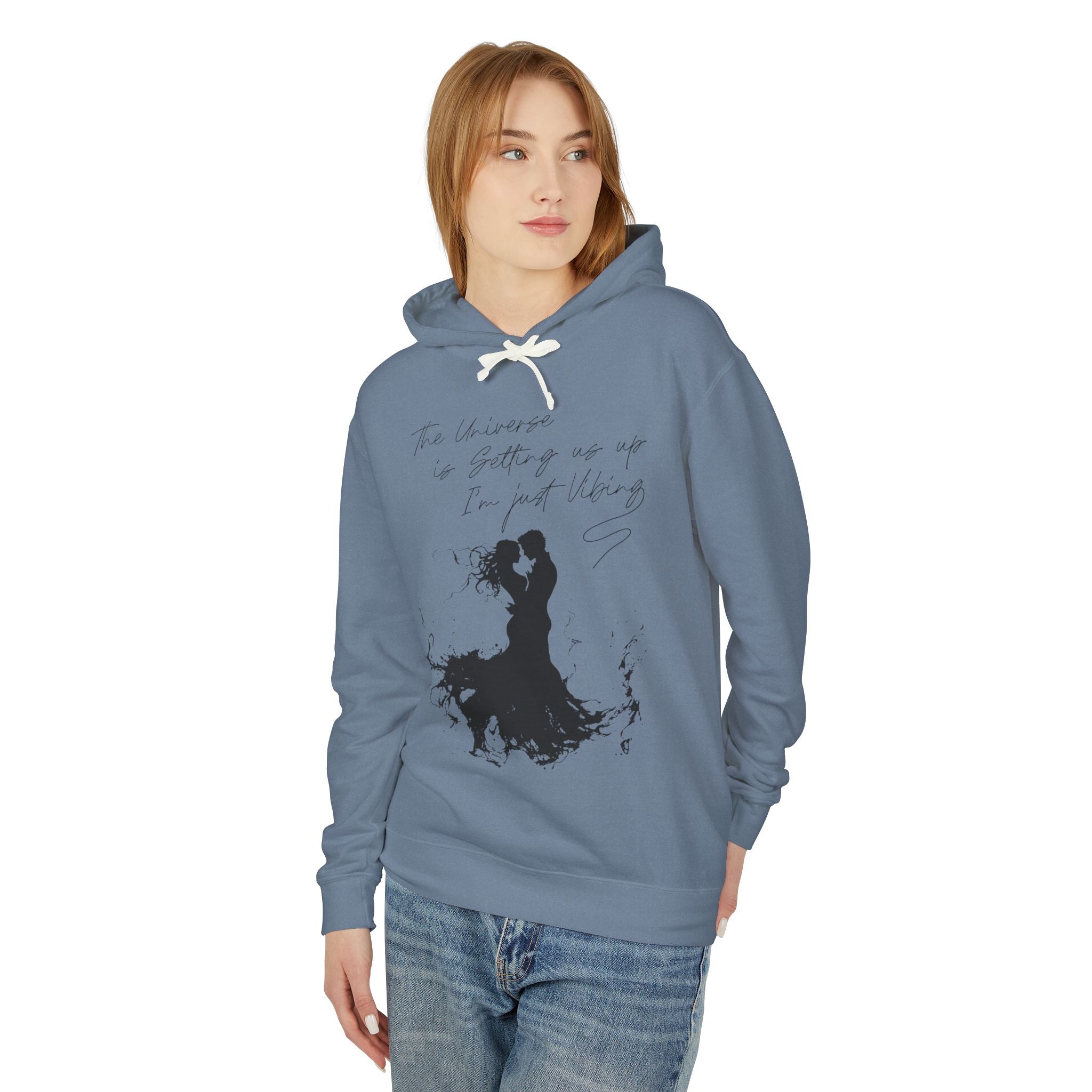 The Universe Is Getting Us Up I'm Just Vibing Hooded Sweatshirt