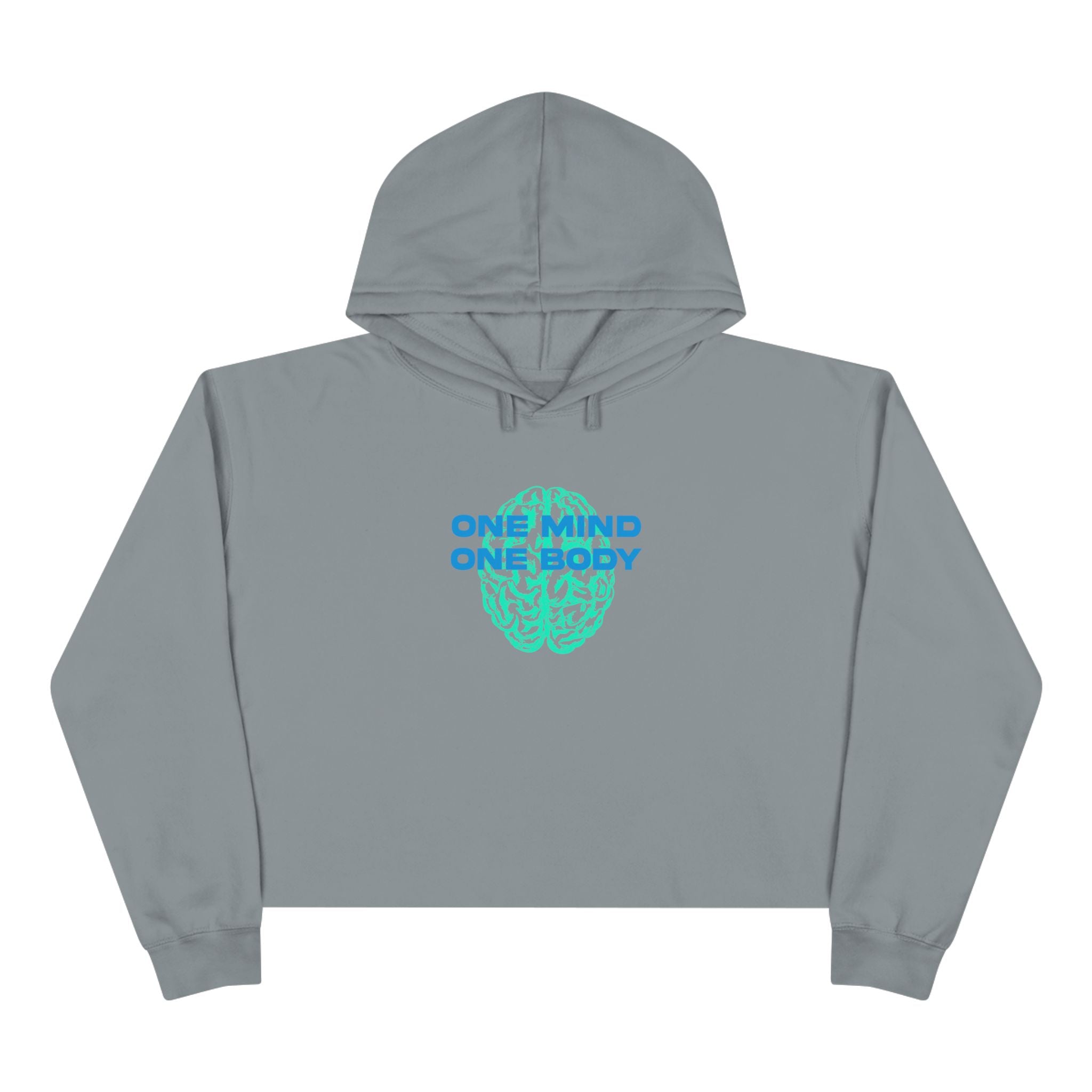 My body and mind work in harmony Unisex Crop Hoodie