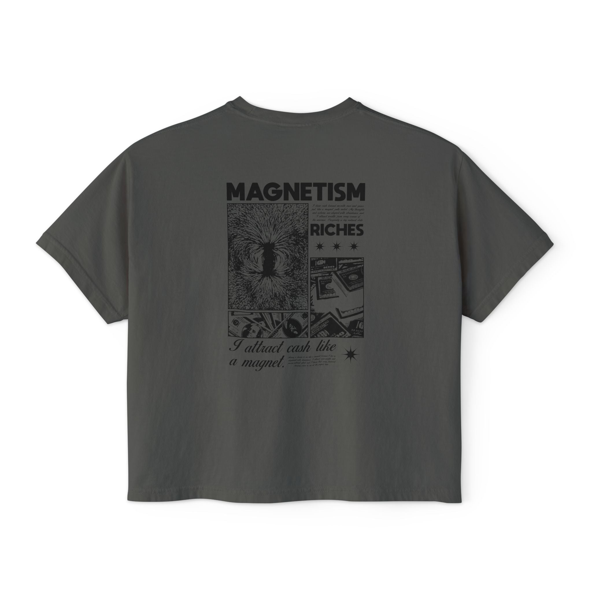 I Attract Cash Like A Magnet Unisex Cropped Boxy Tee