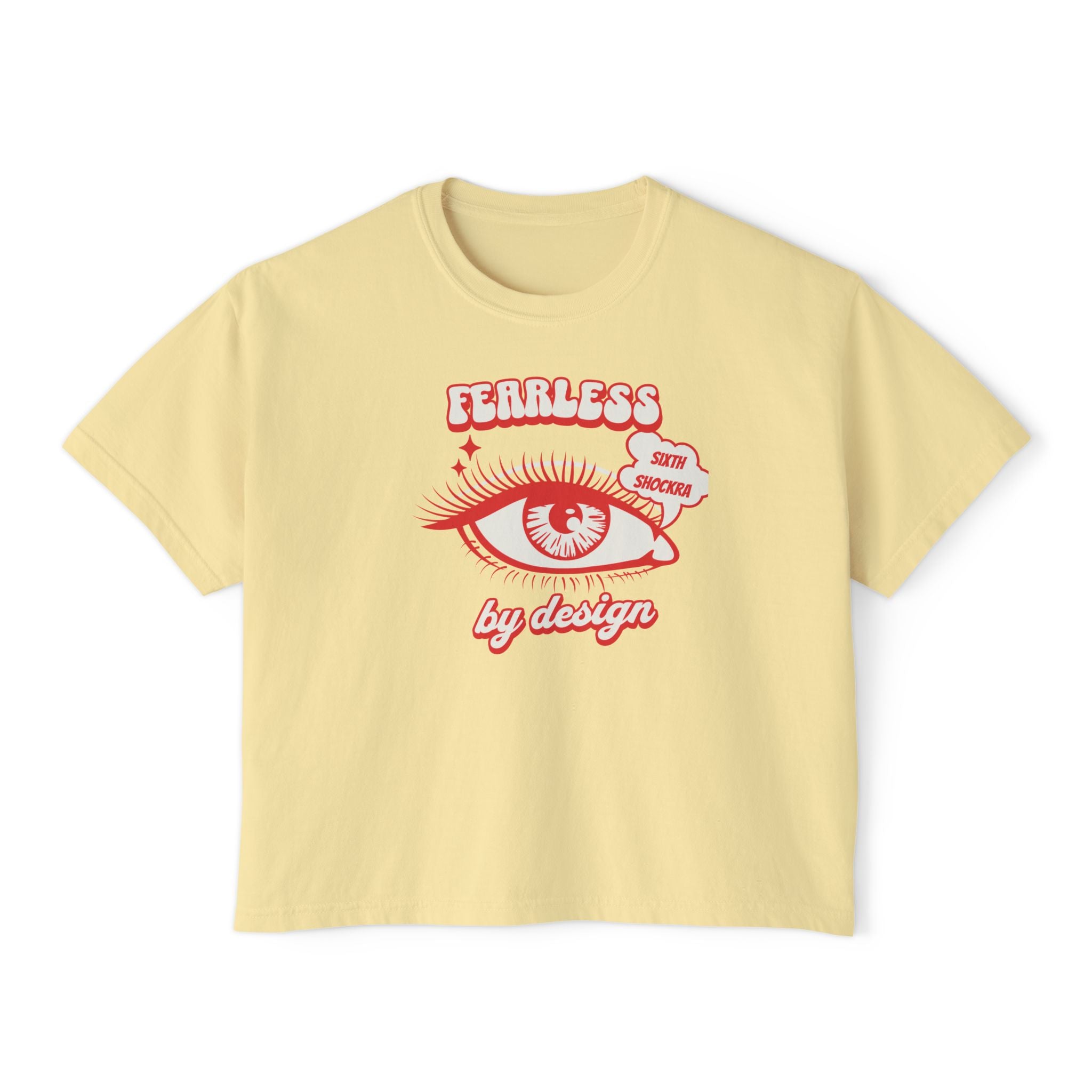 Fearless By Design unisex cropped Boxy Tee