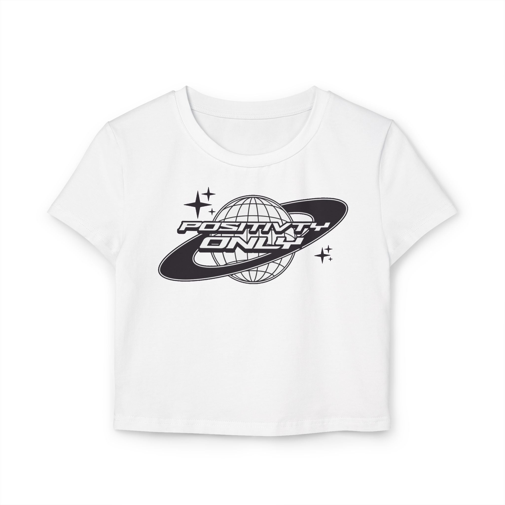 Postivity Only Women's croptop tiny Tee