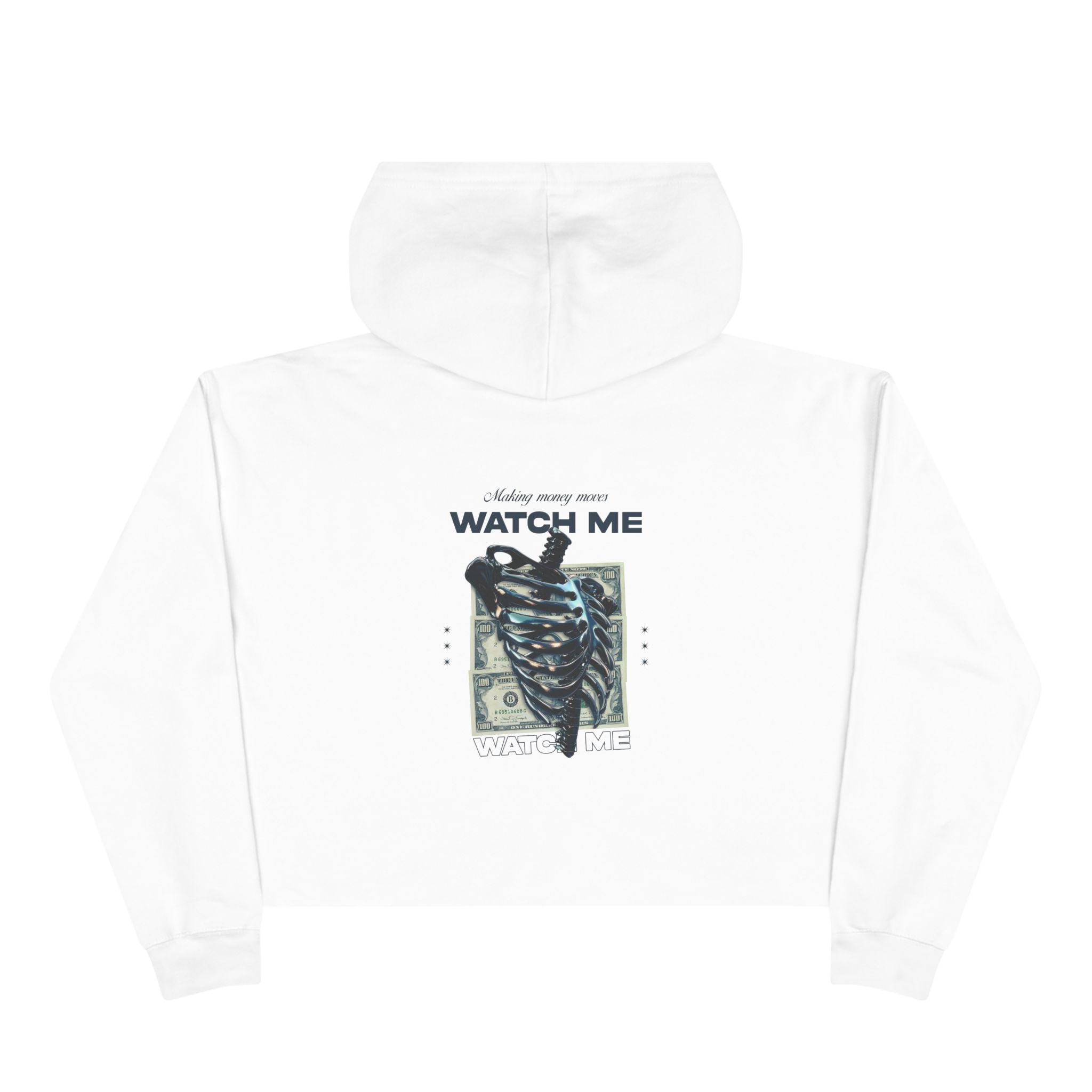 Making Money Moves Watch Me Unisex Crop Hoodie