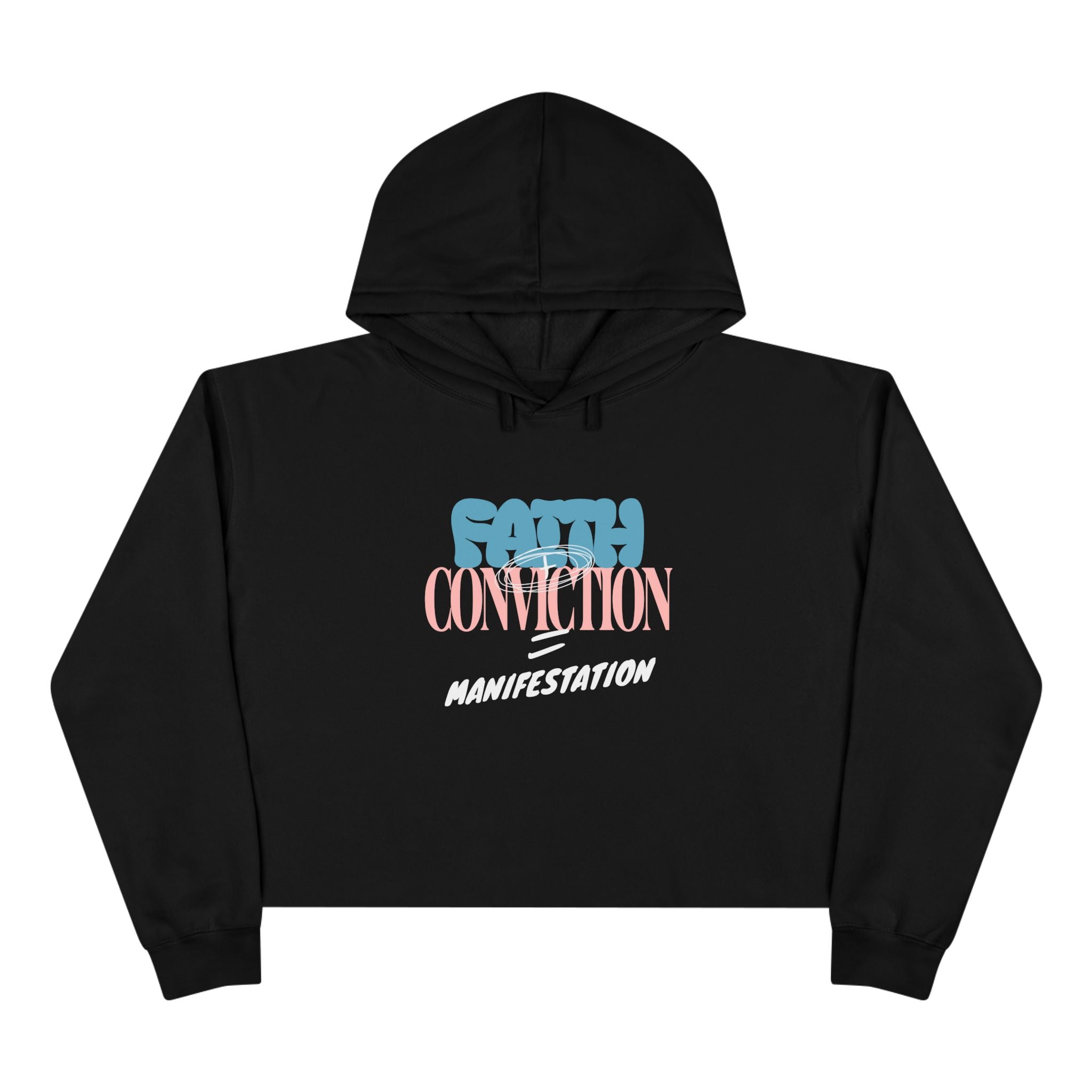 Faith + Conviction Manifestation Unisex Crop Hoodie