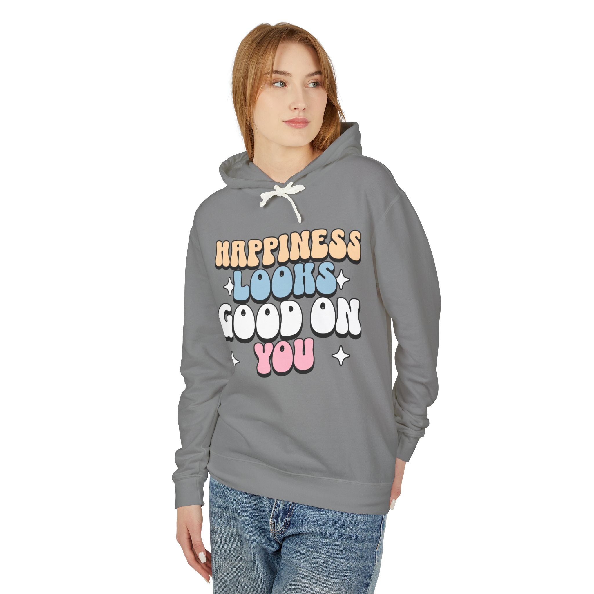 Happiness Looks Good On You Hooded Sweatshirt